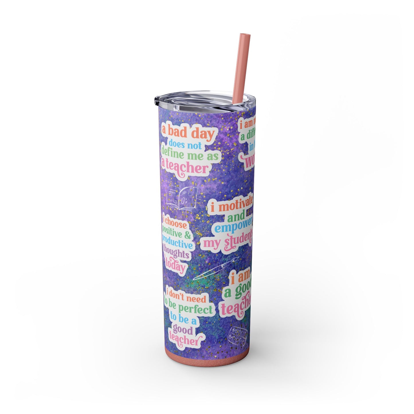 Teacher Daily Affirmation 20 oz Tumbler - Motivational