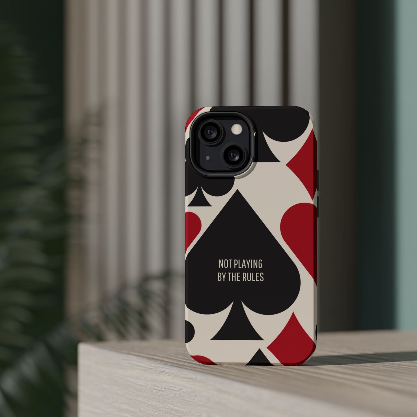 Bold Playing Card Tough Phone Case - Not Playing by the Rules for Iphone