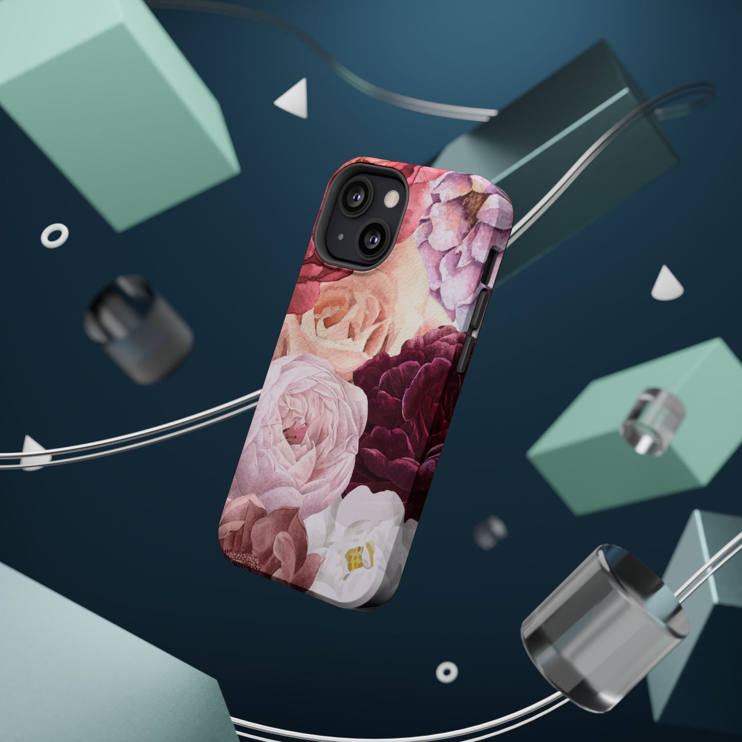 Elegant Protection for Every Occasion Floral Tough Phone Case