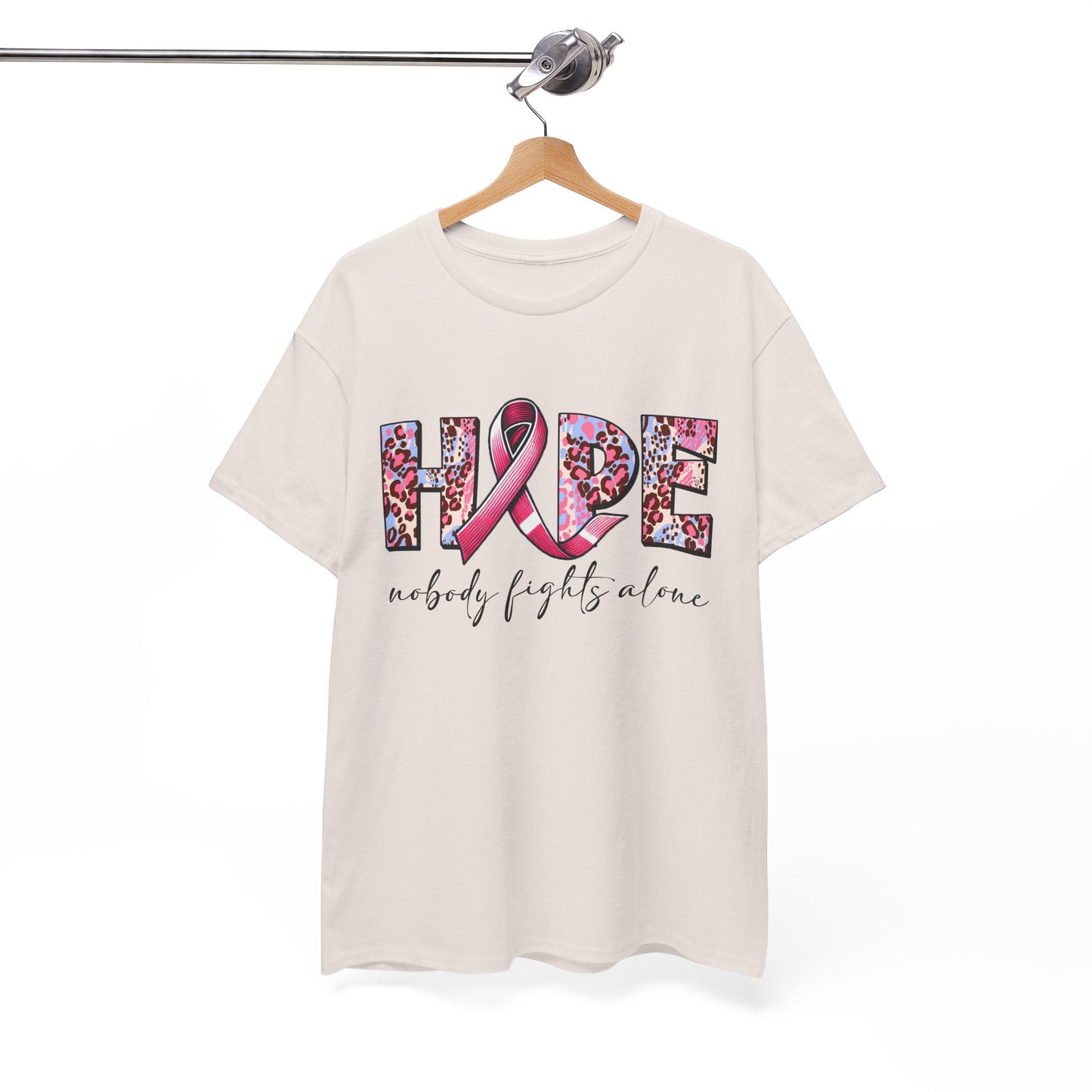 Hope & Support Unisex Tee - Nobody Fights Alone
