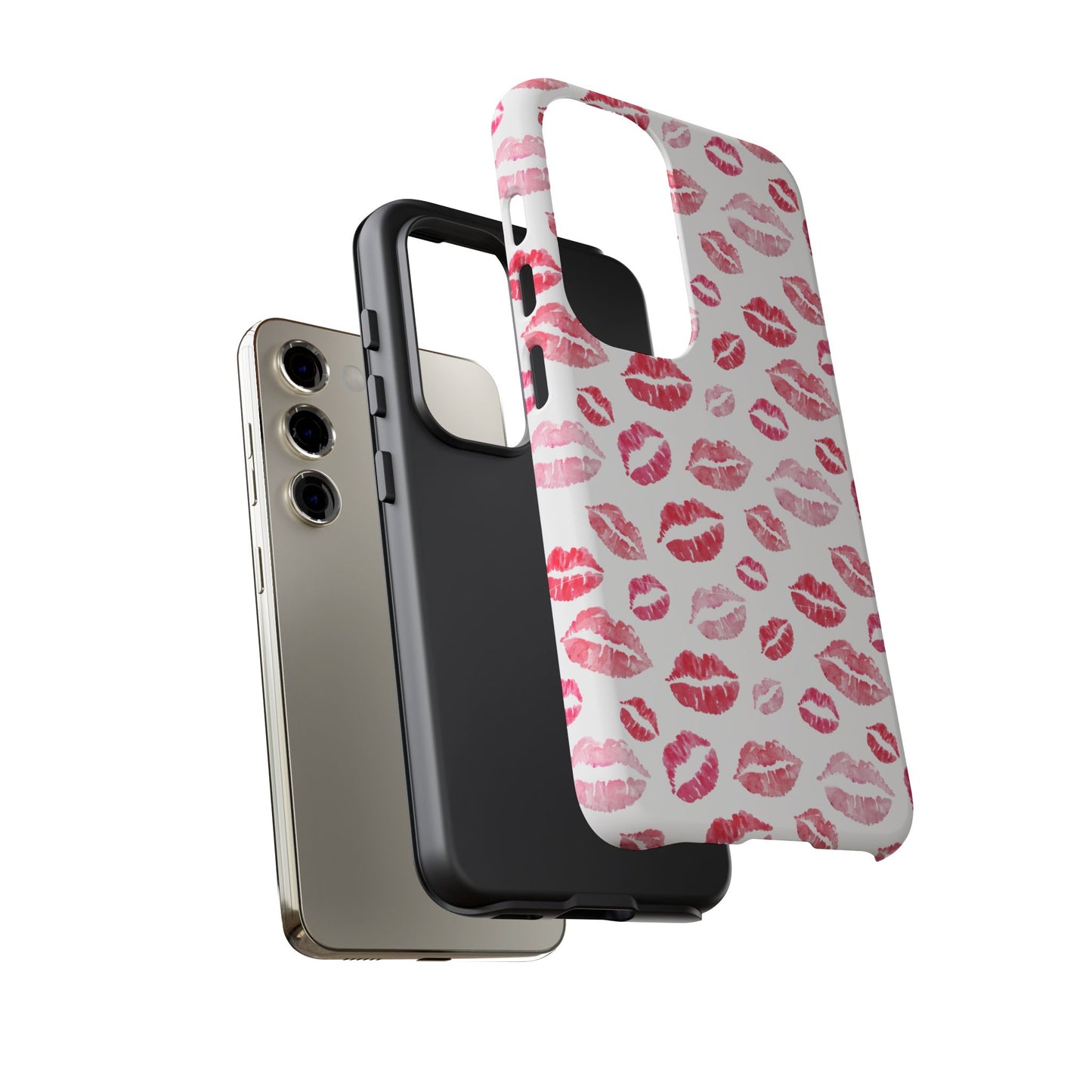 Kiss Pattern Tough Phone Cases, Cute, Unique for Samsung