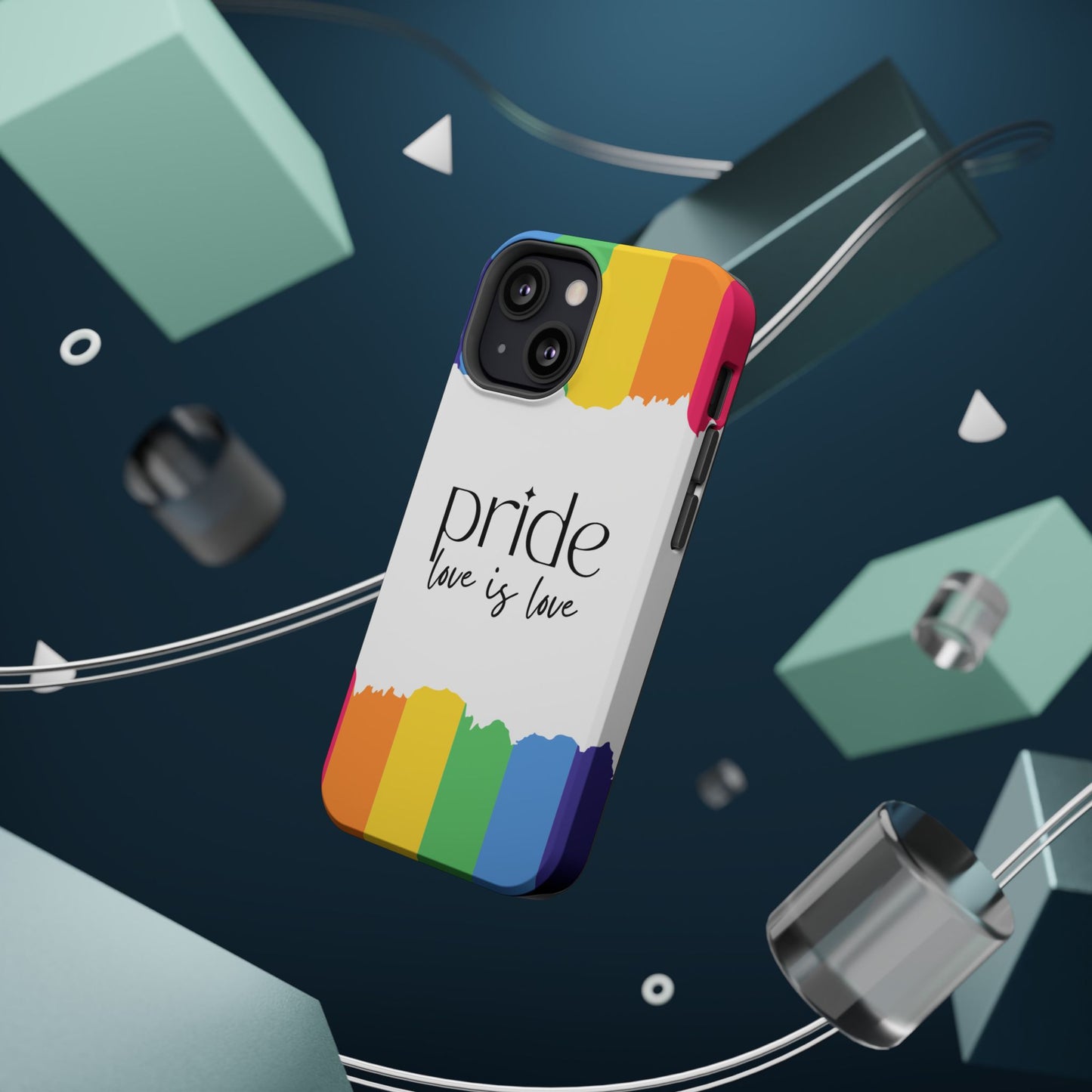 Pride - Love is Love, LGBTQ+, Rainbow Tough Phone Case