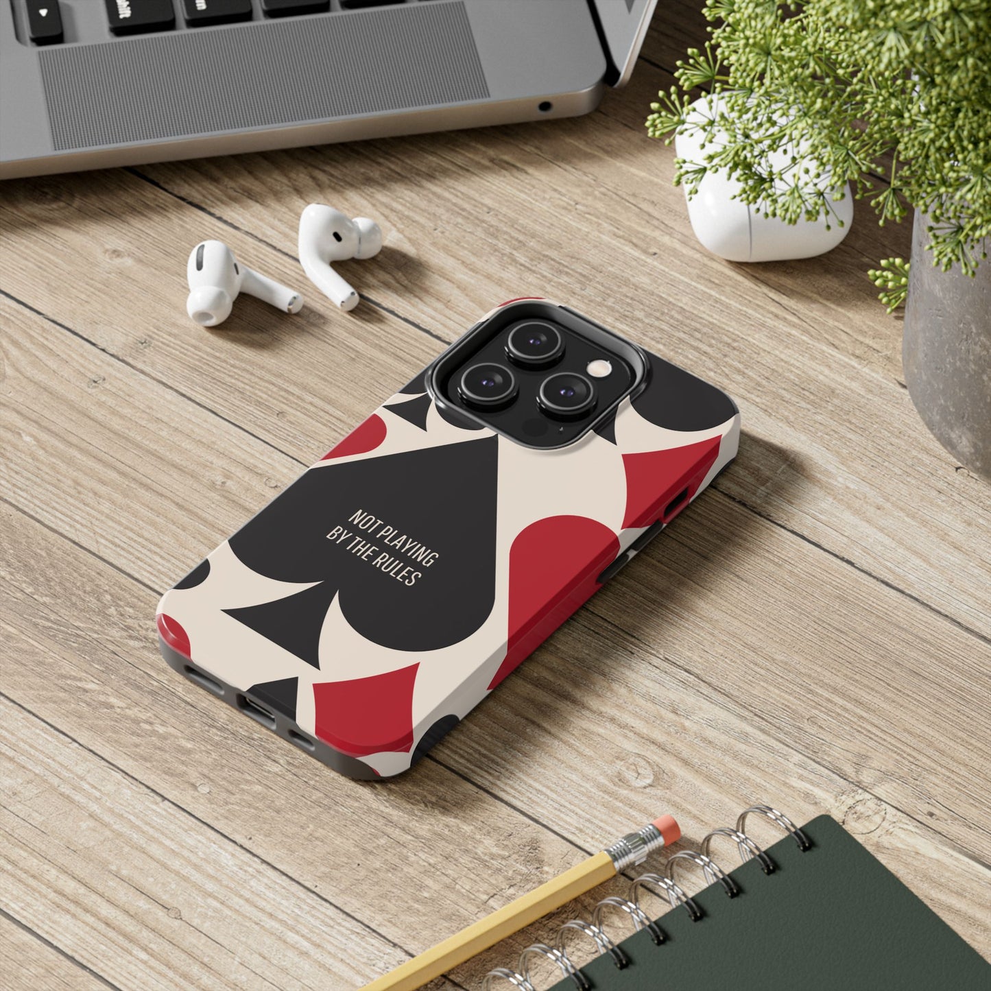 Bold Playing Card Tough Phone Case - Not Playing by the Rules