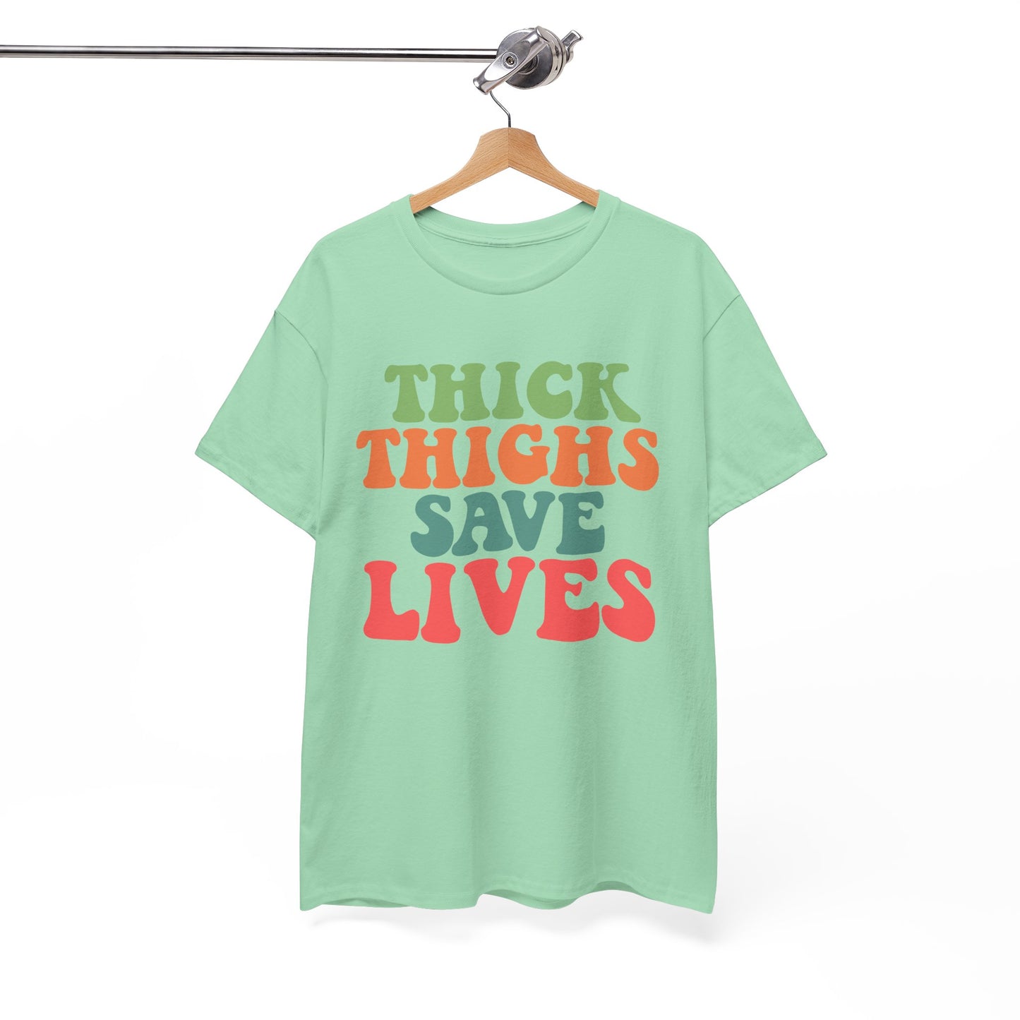 Thick Thighs Save Lives Unisex Heavy Cotton Tee