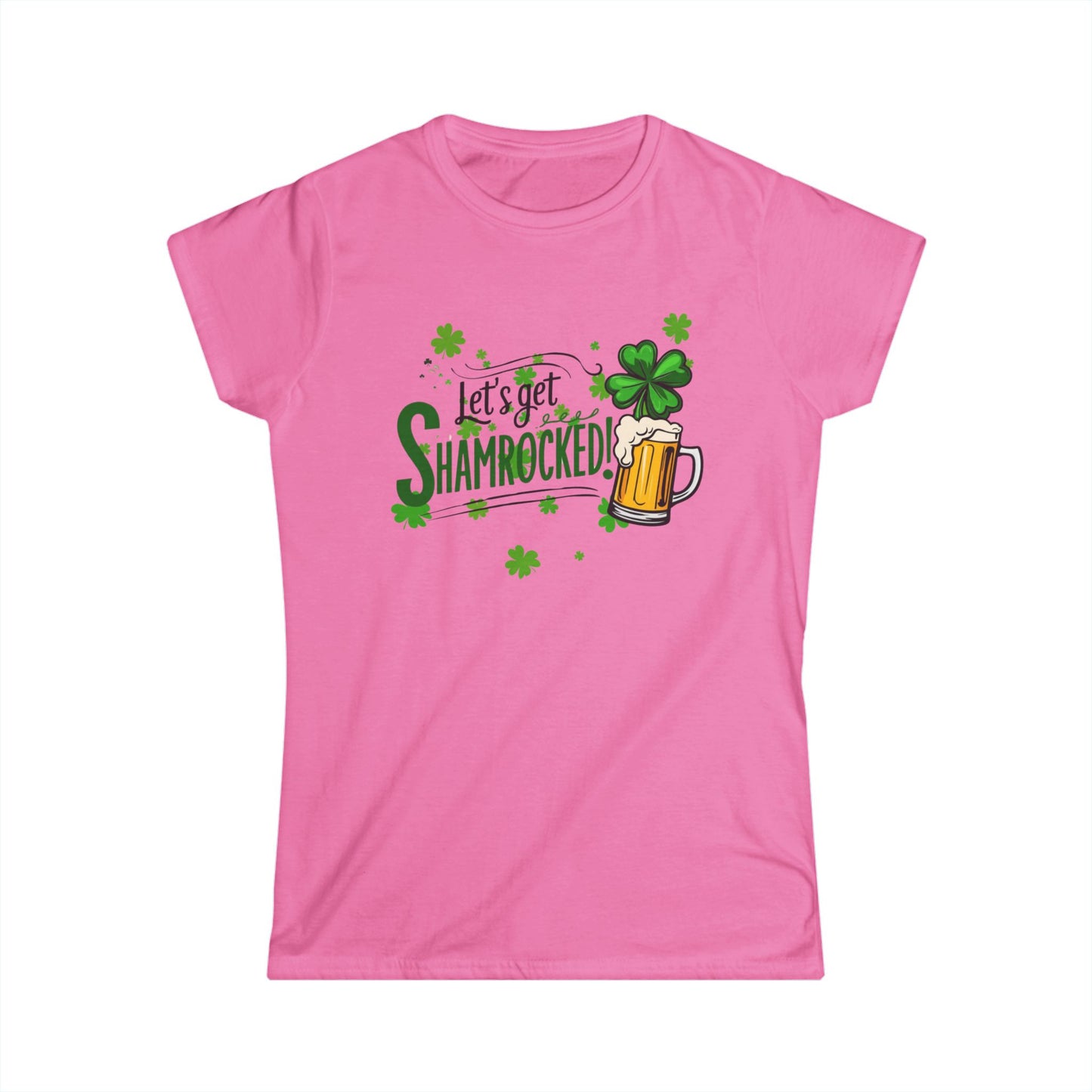 Women’s St. Patrick's Day Tee - "Let's Get Shamrocked!"
