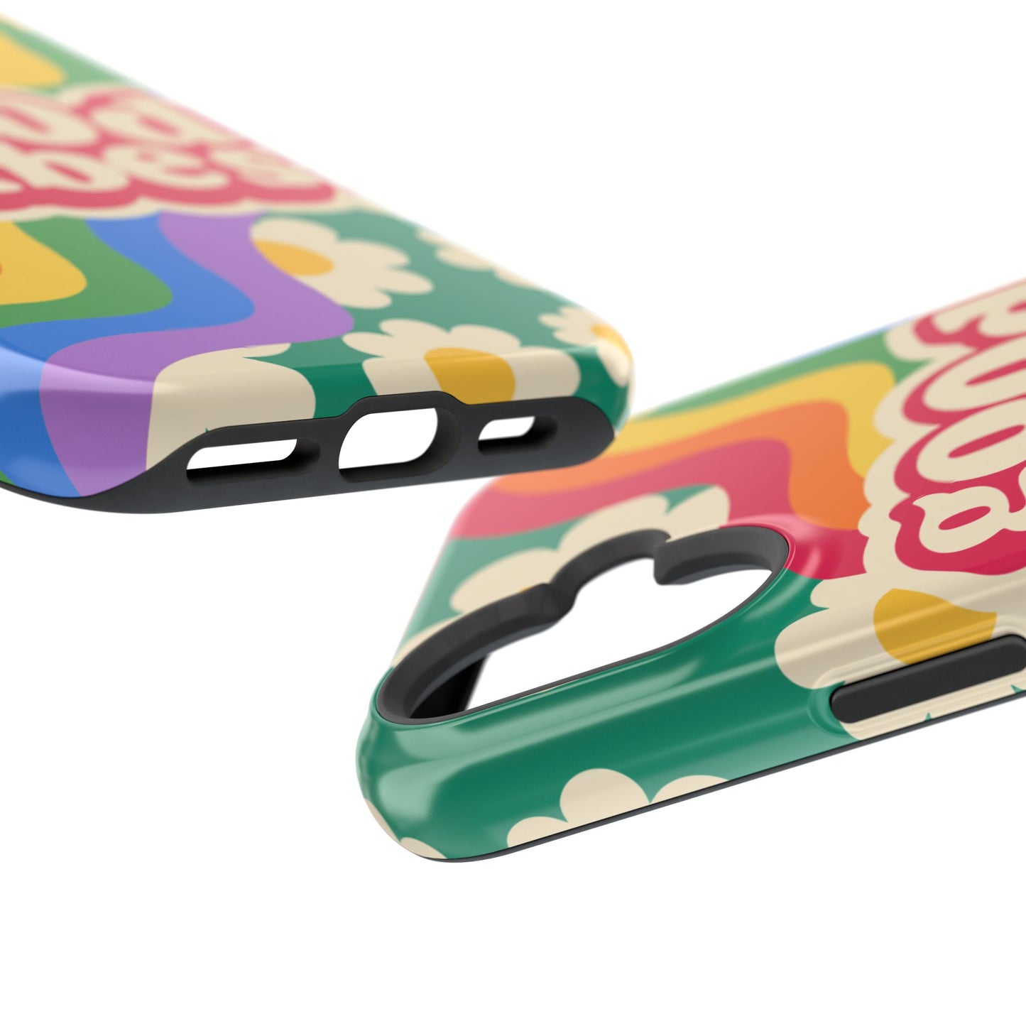 Good Vibes MAGNETIC Tough Phone Cases, Colorful, Cheerful Phone Protection, Gifts for Friends