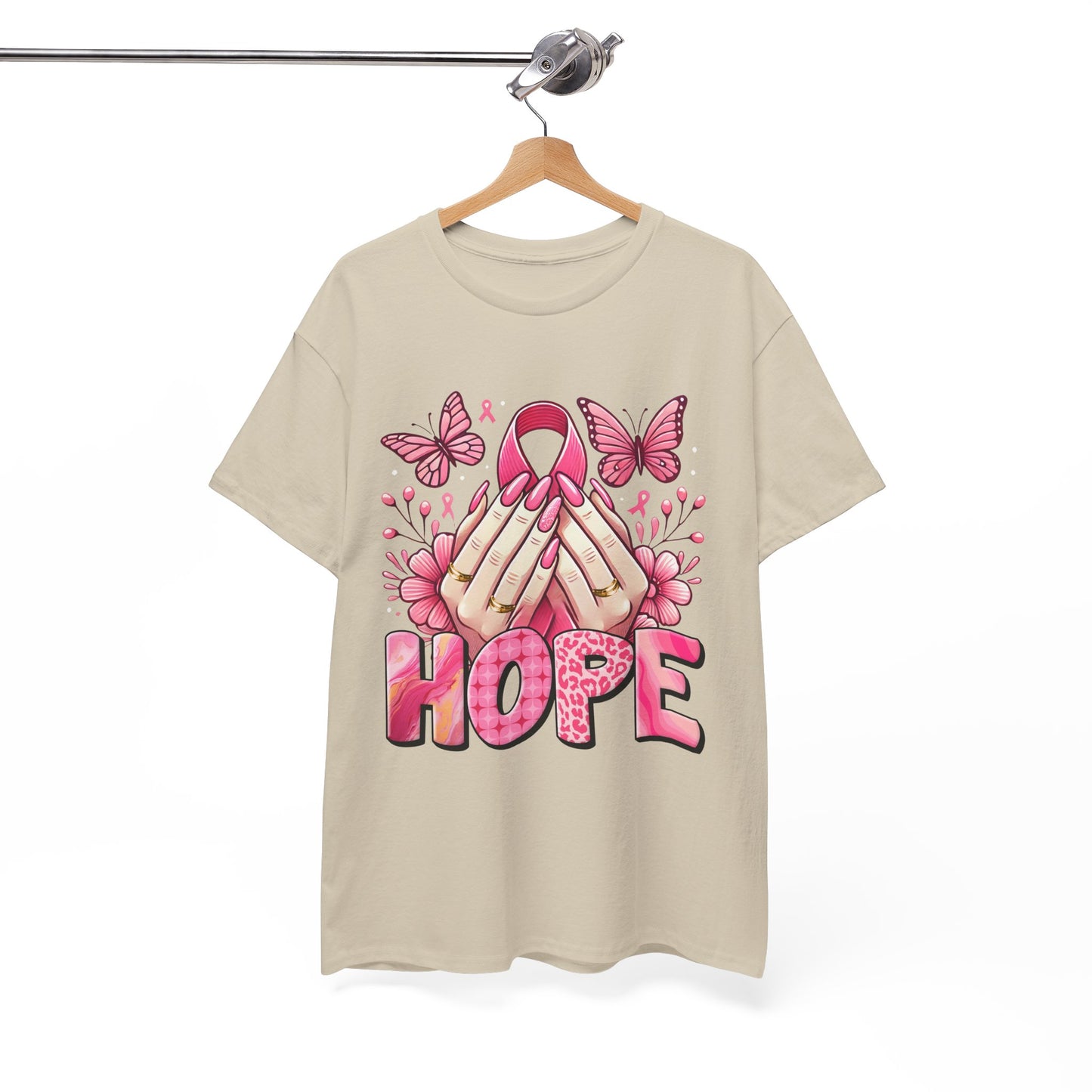 Hopeful Butterflies Unisex Heavy Cotton Tee