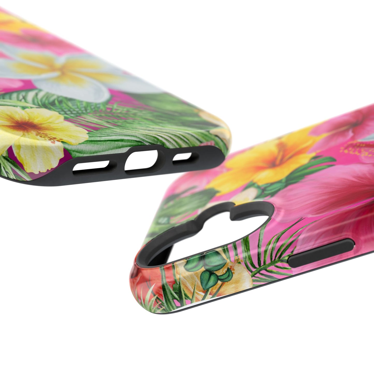 Tropical Floral MAGNETIC Phone Case - Tough, Durable, Chic Protection, Summer Vibes, Gift for Her