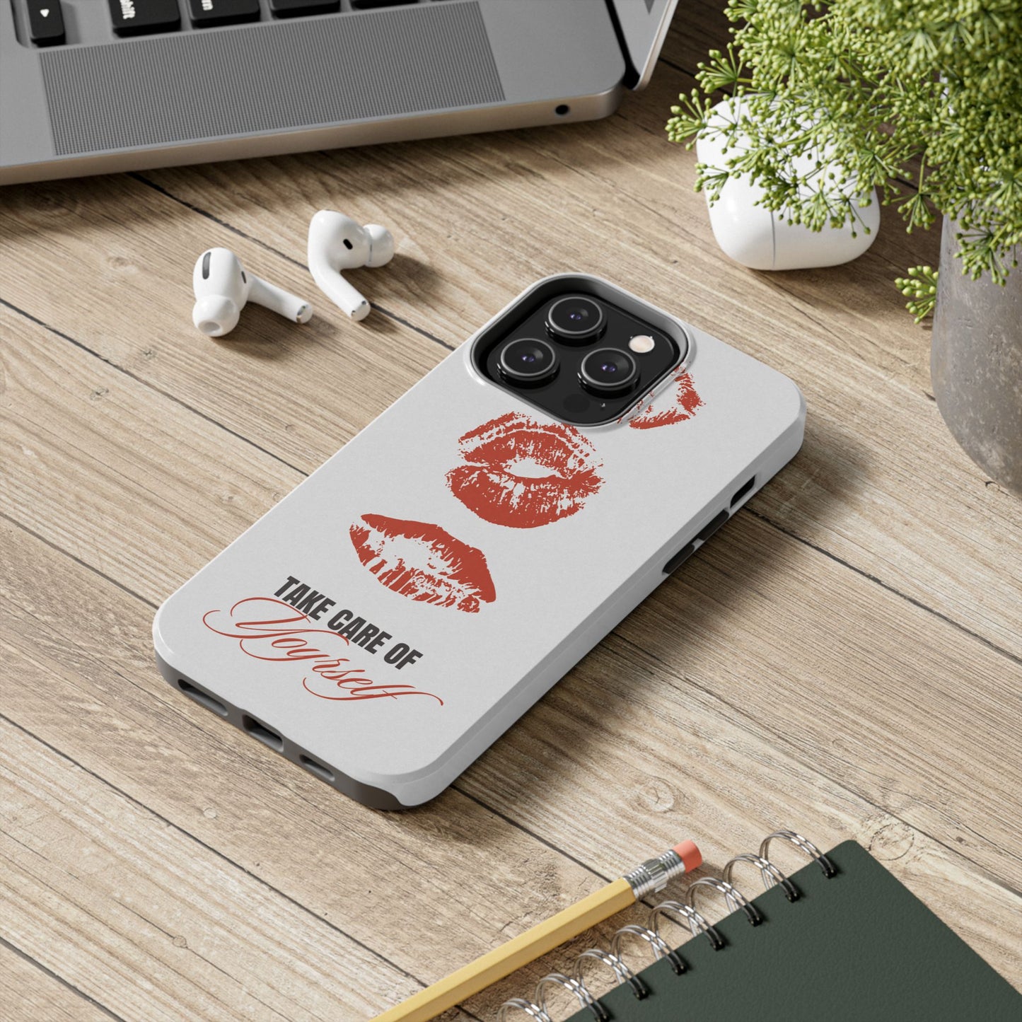 Kiss Print, Chic. Tough Phone Case