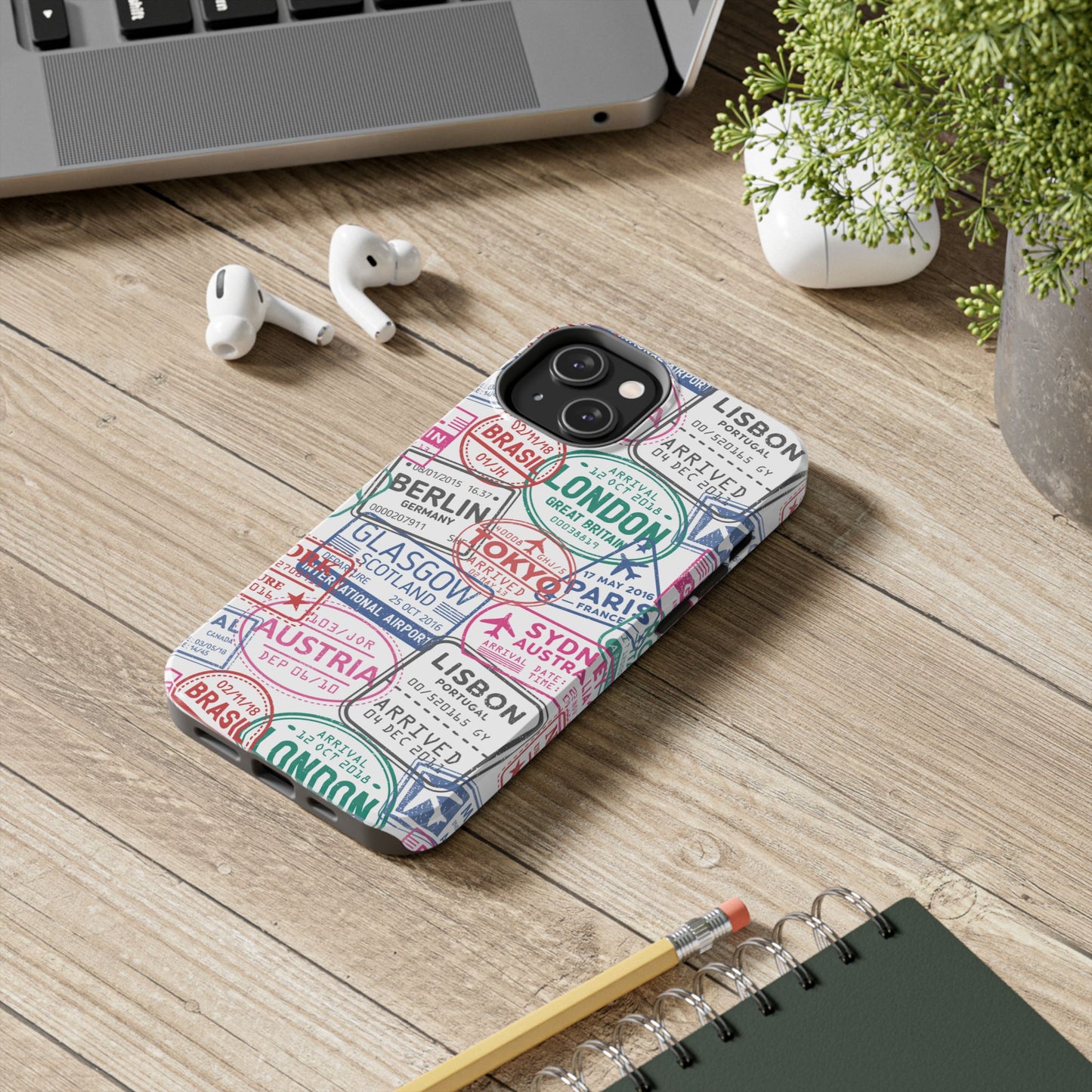 Travel-Inspired, Passport, Travelers, Adventure Stamp, Unique Phone Case