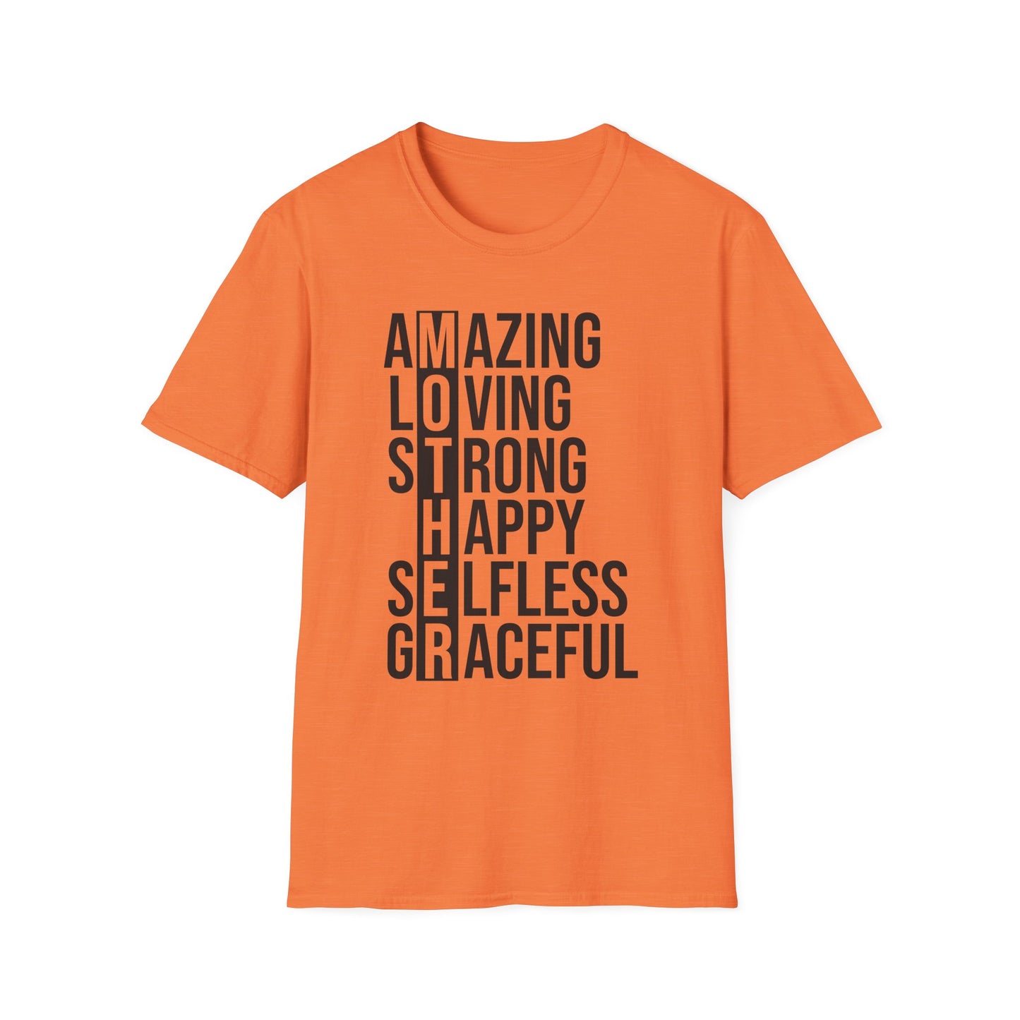 Affirmation T-Shirt - Inspirational Amazing Loving Strong Happy Selfless Graceful-MOTHER