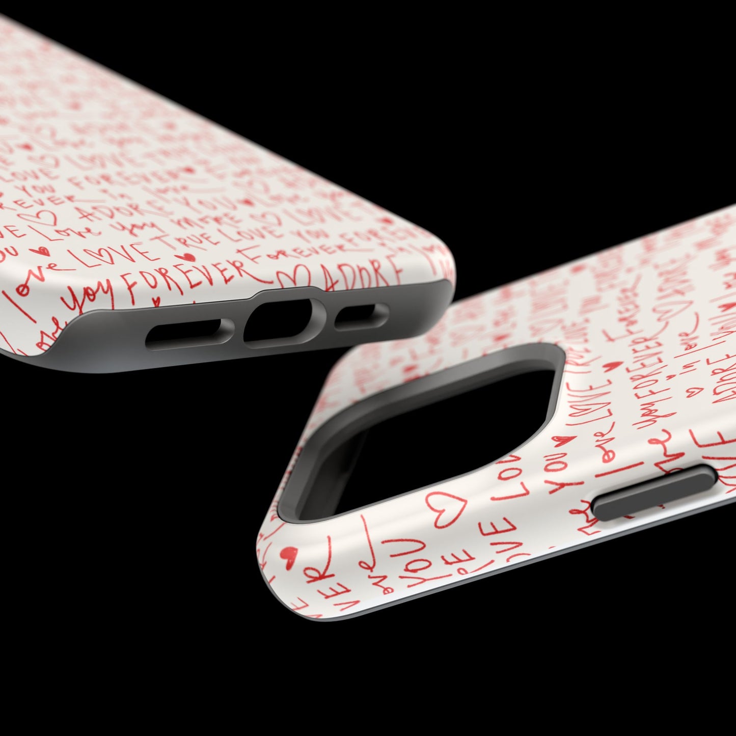 Love Hearts MAGNETIC Tough Case for iPhone, Cute Heart Design, Adore You Case, True Love Protection