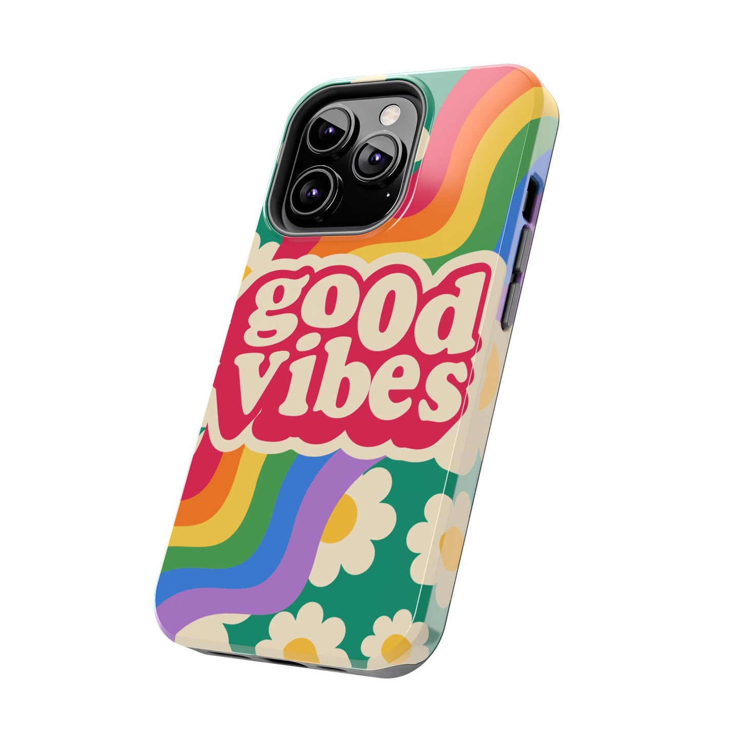 Good Vibes Tough Phone Cases, Colorful, Cheerful Phone Protection, Gifts for Friends