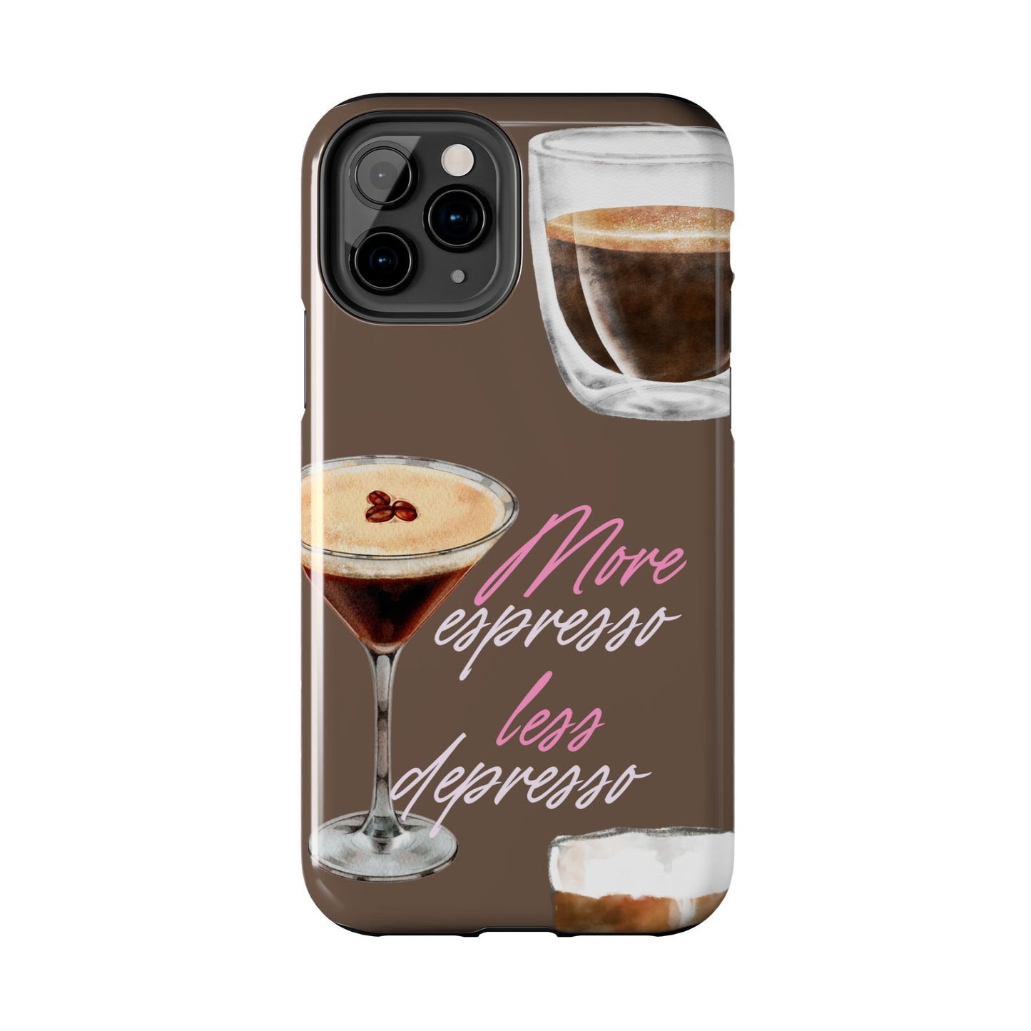 Stylish Coffee Phone Case, Espresso Lovers Gift, Cute Tough Case, Coffee Aesthetic, Phone Accessory for Baristas
