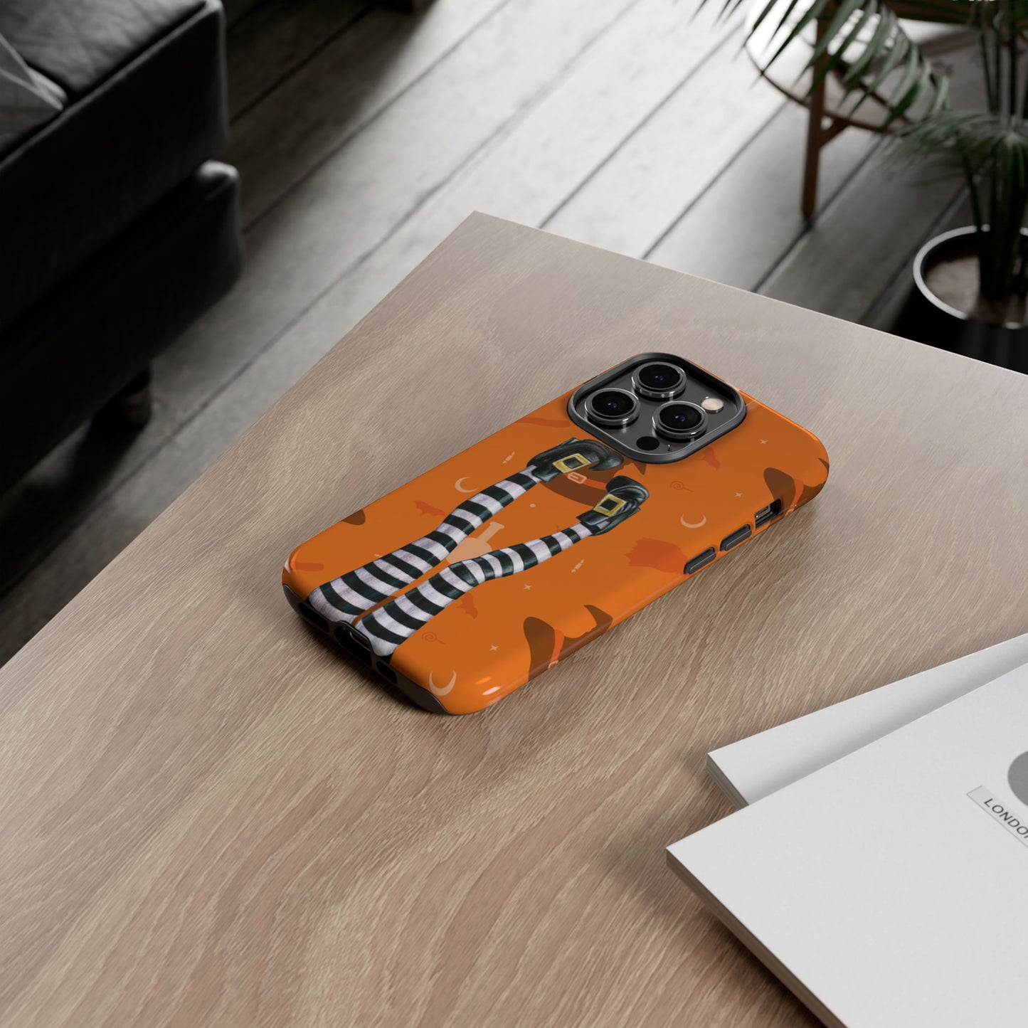 Halloween Phone Case, Spooky Design, Witch Legs for Iphone