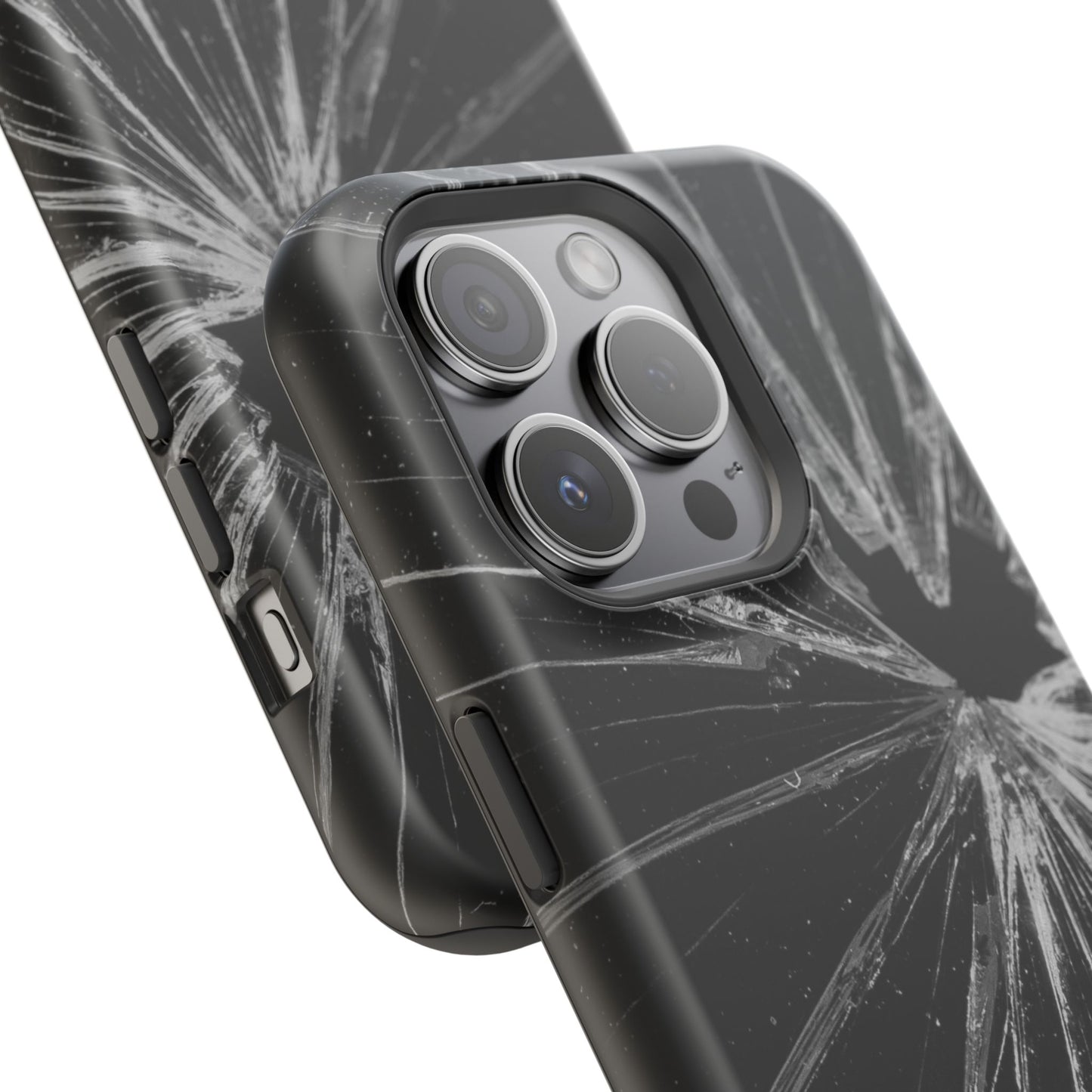 Durable Magnetic FOCUS Broken Glass Stylish Tough Case
