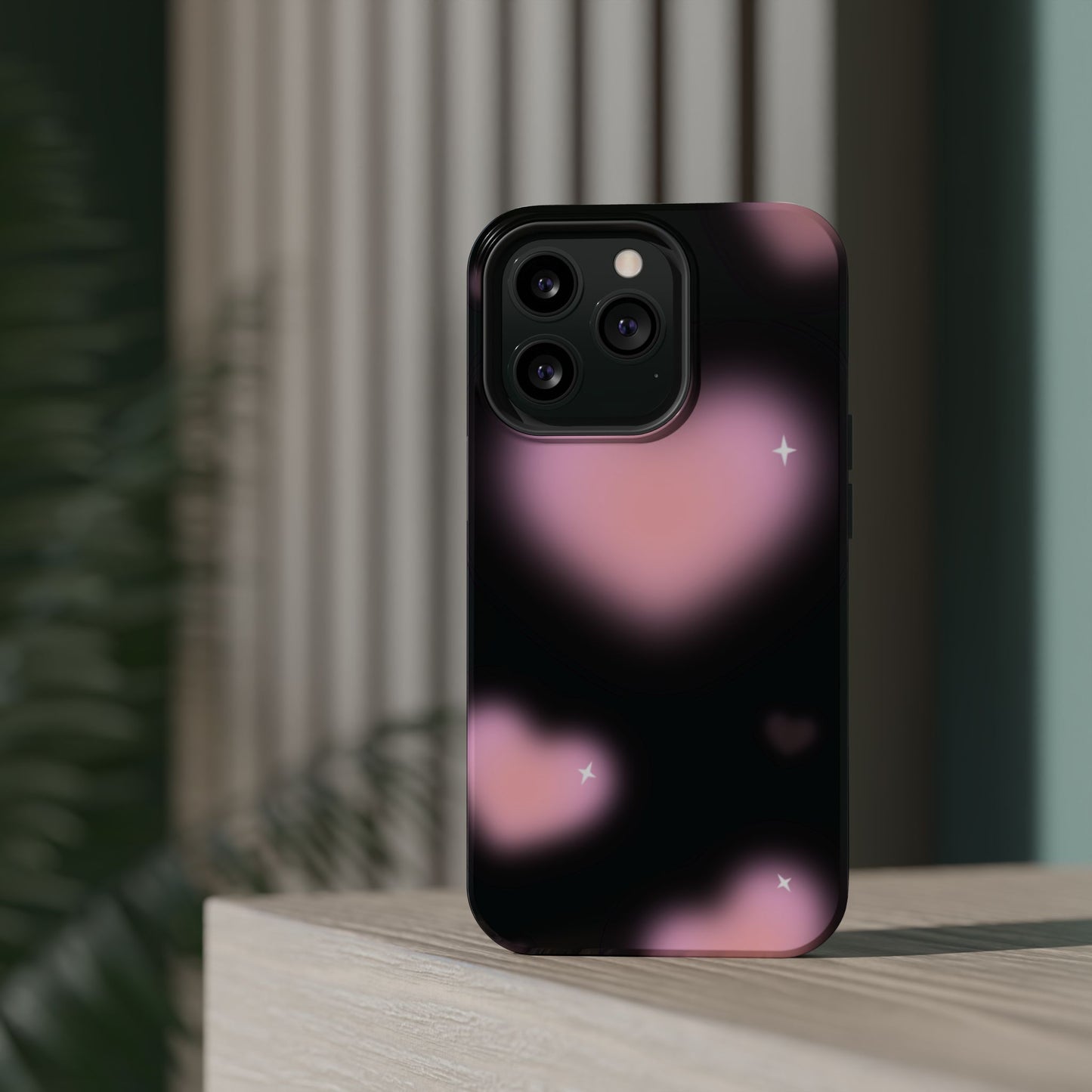 Romantic Pink Heart Pattern MAGNETIC Phone Case