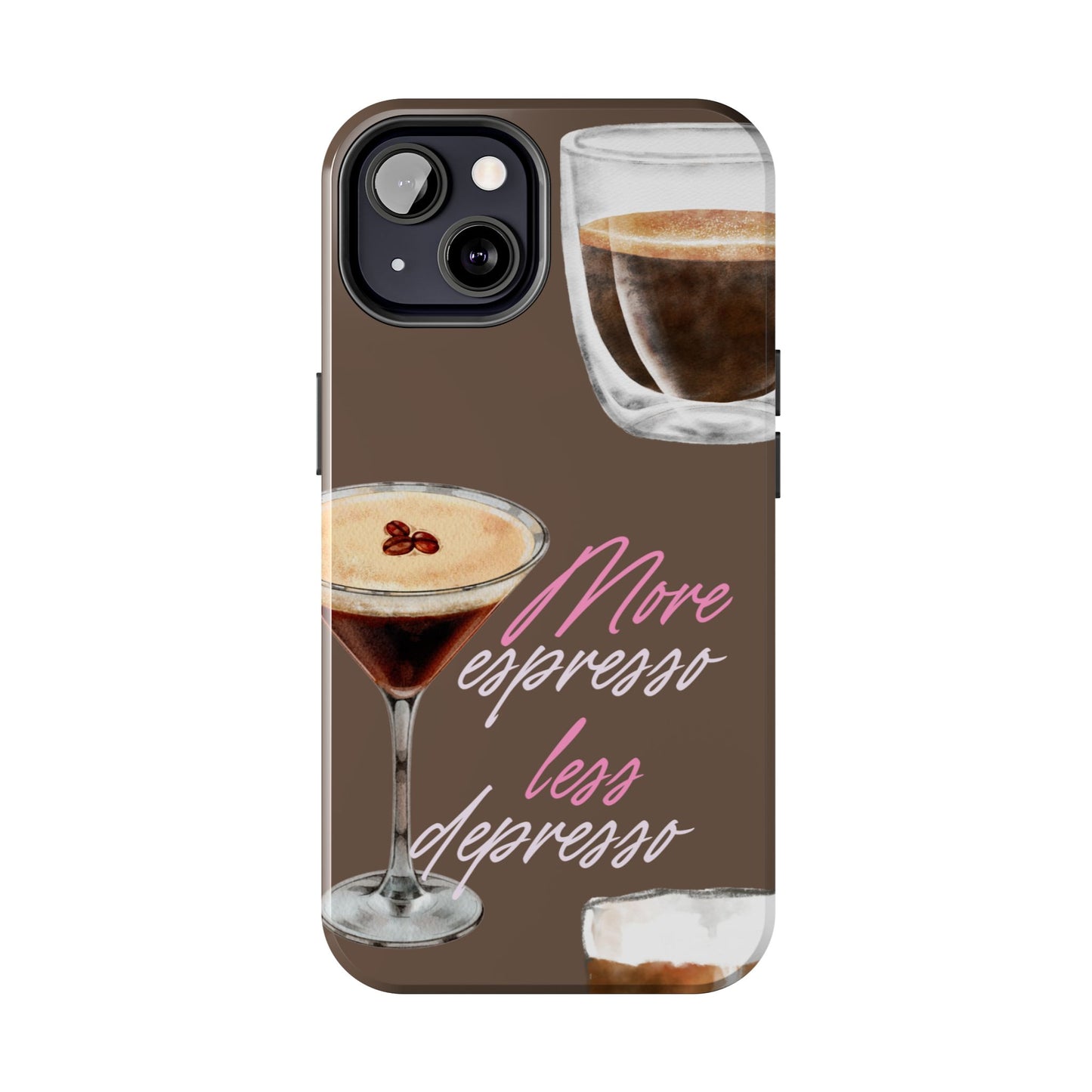 Stylish Coffee Phone Case, Espresso Lovers Gift, Cute Tough Case, Coffee Aesthetic, Phone Accessory for Baristas