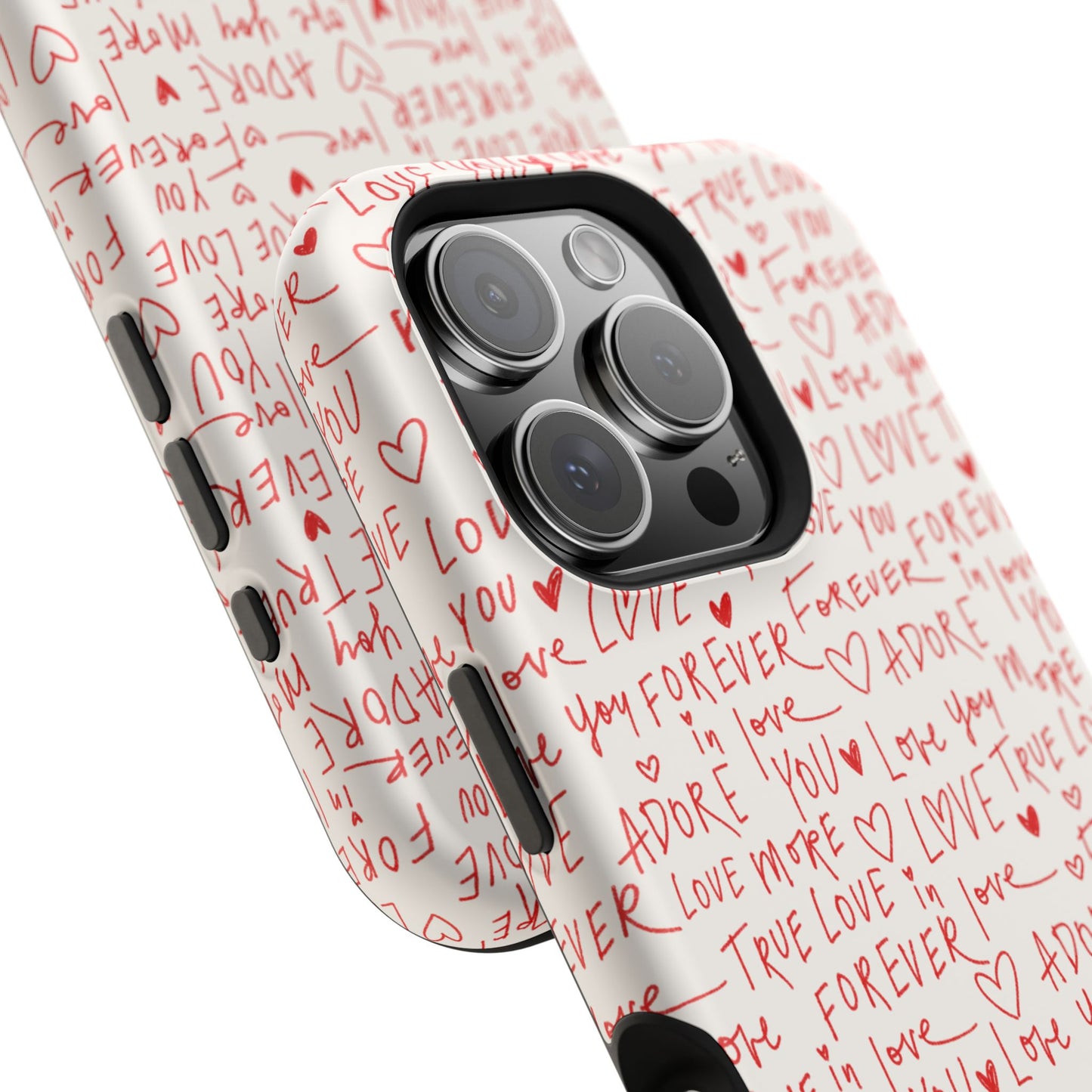 Love Hearts MAGNETIC Tough Case for iPhone, Cute Heart Design, Adore You Case, True Love Protection