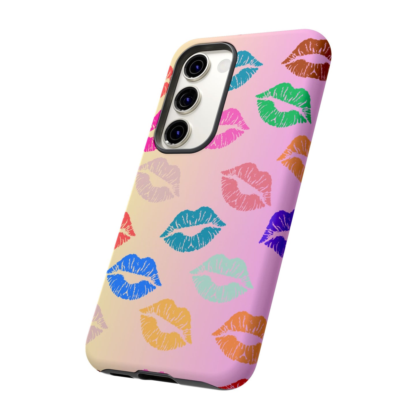 Kiss Print Tough Phone Cases Cute, Durable for Samsung