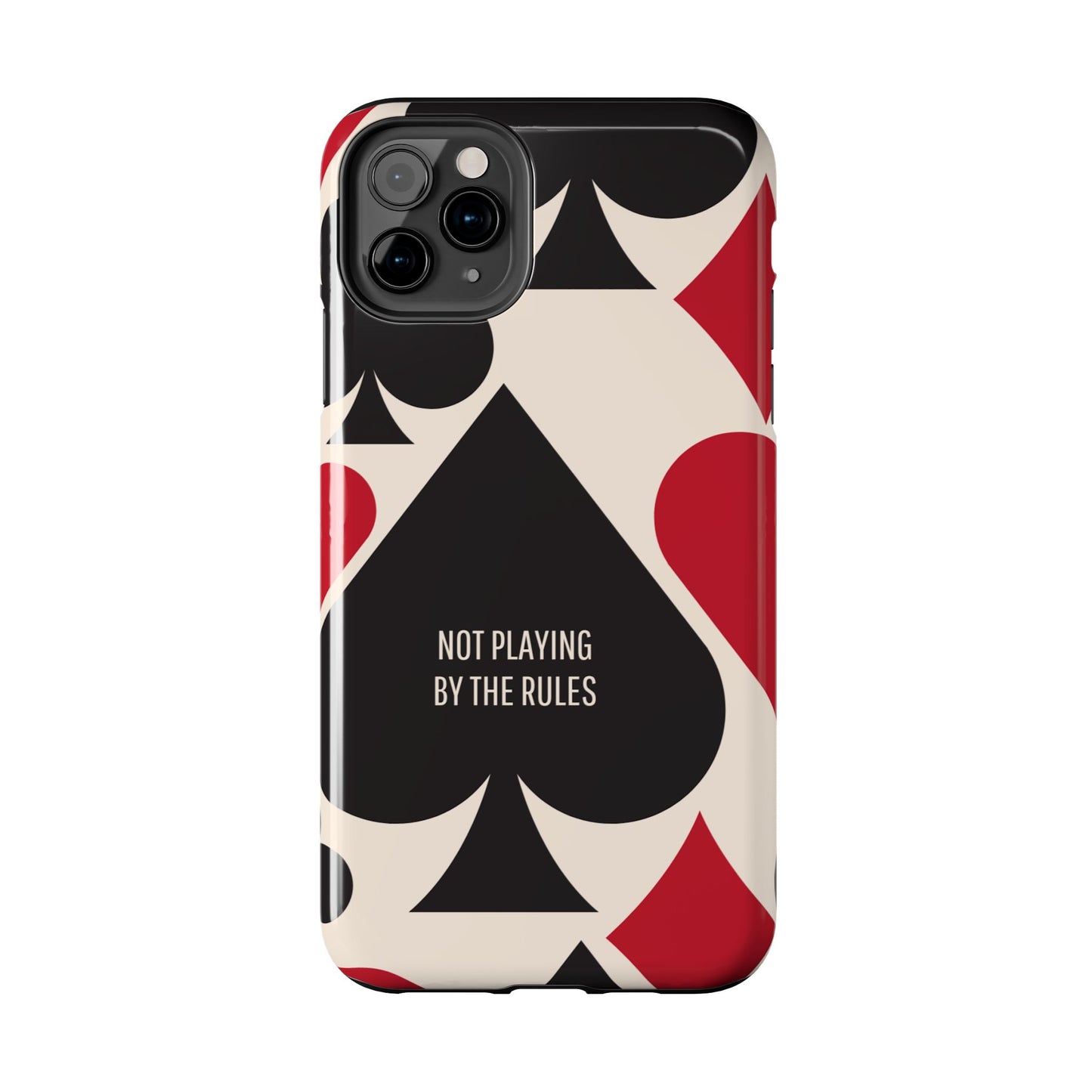 Bold Playing Card Tough Phone Case - Not Playing by the Rules
