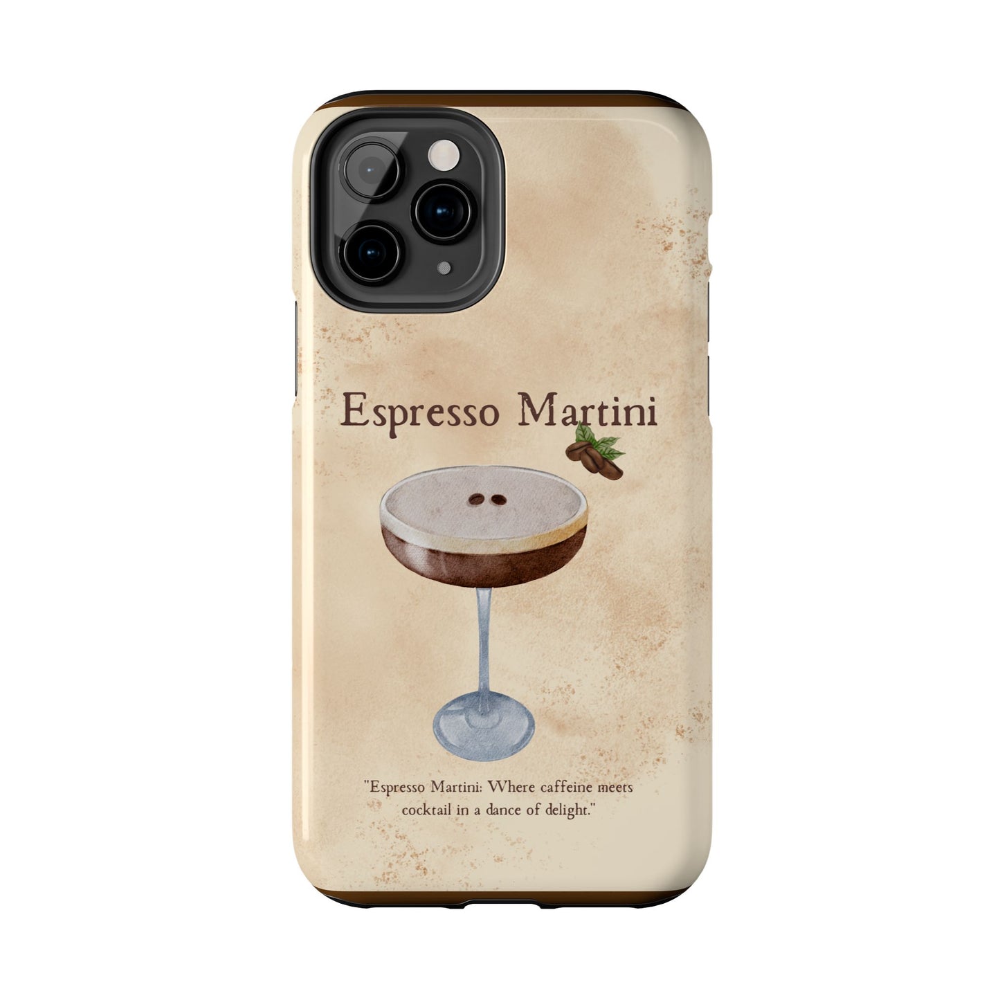 Espresso Martini Tough Phone Cases | Stylish Drink Design | Unique Gift for Cocktail Lovers | Perfect for Any Occasion