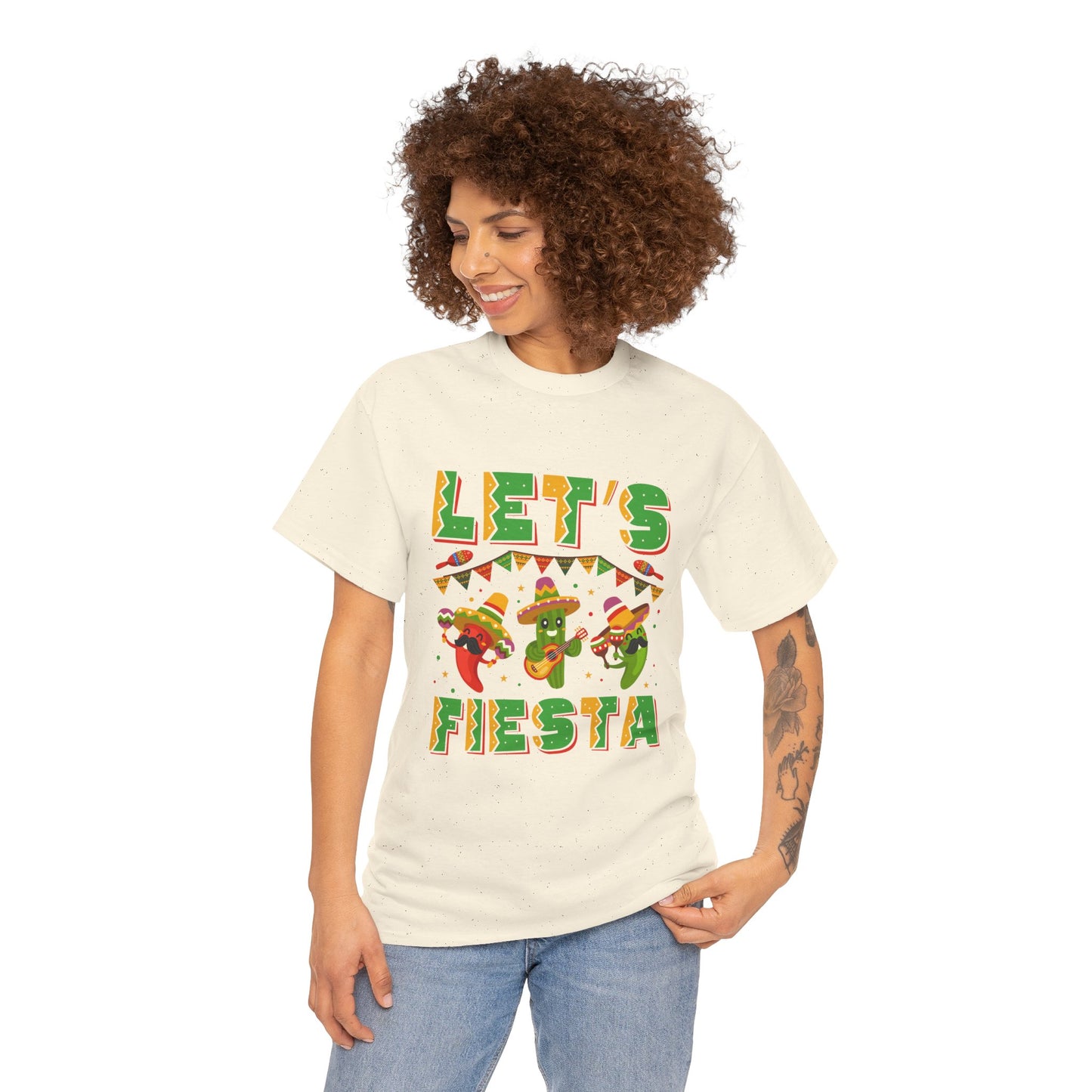 Let's Fiesta Unisex Heavy Cotton Tee - Fun Party Shirt for Celebrations