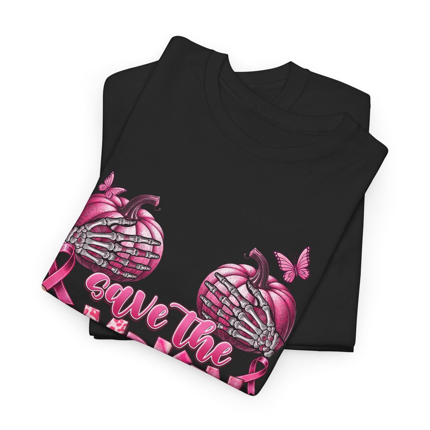 Save the Pumpkins Unisex Tee | Fall Fashion & Breast Cancer Awareness