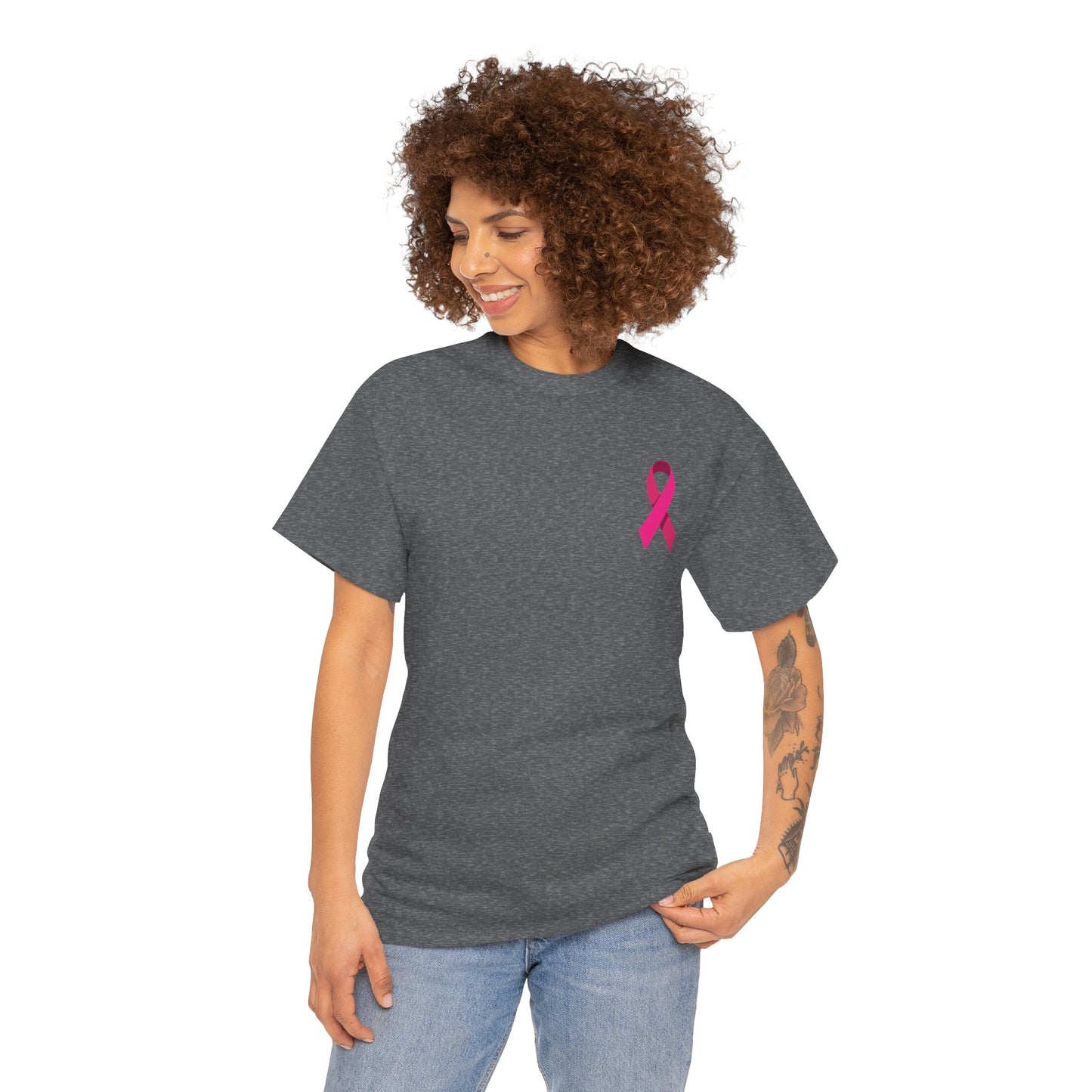 Her Fight Our Fight Unisex Cotton Tee – Support Breast Cancer Awareness