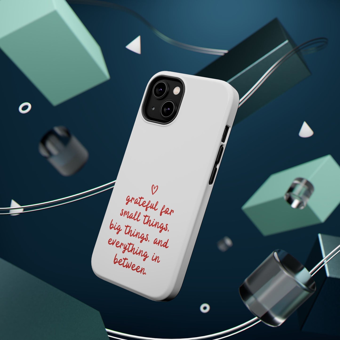 Grateful Small Things Magnetic Phone Case, Inspirational Phone Cover, Unique Gift, Everyday Reminder, Custom Tough Cases, Phone Protection