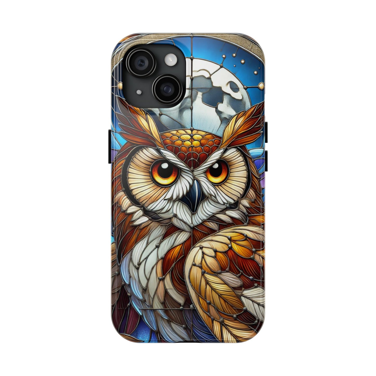 IPhone Case - Owl Stained Glass Design - Durable Protection