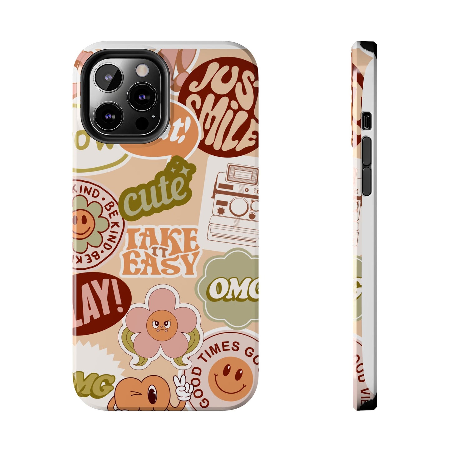 Vibrant, Positive Affirmation Sticker Phone Cases, Cute for Teens, Fun Ideas, Everyday Use