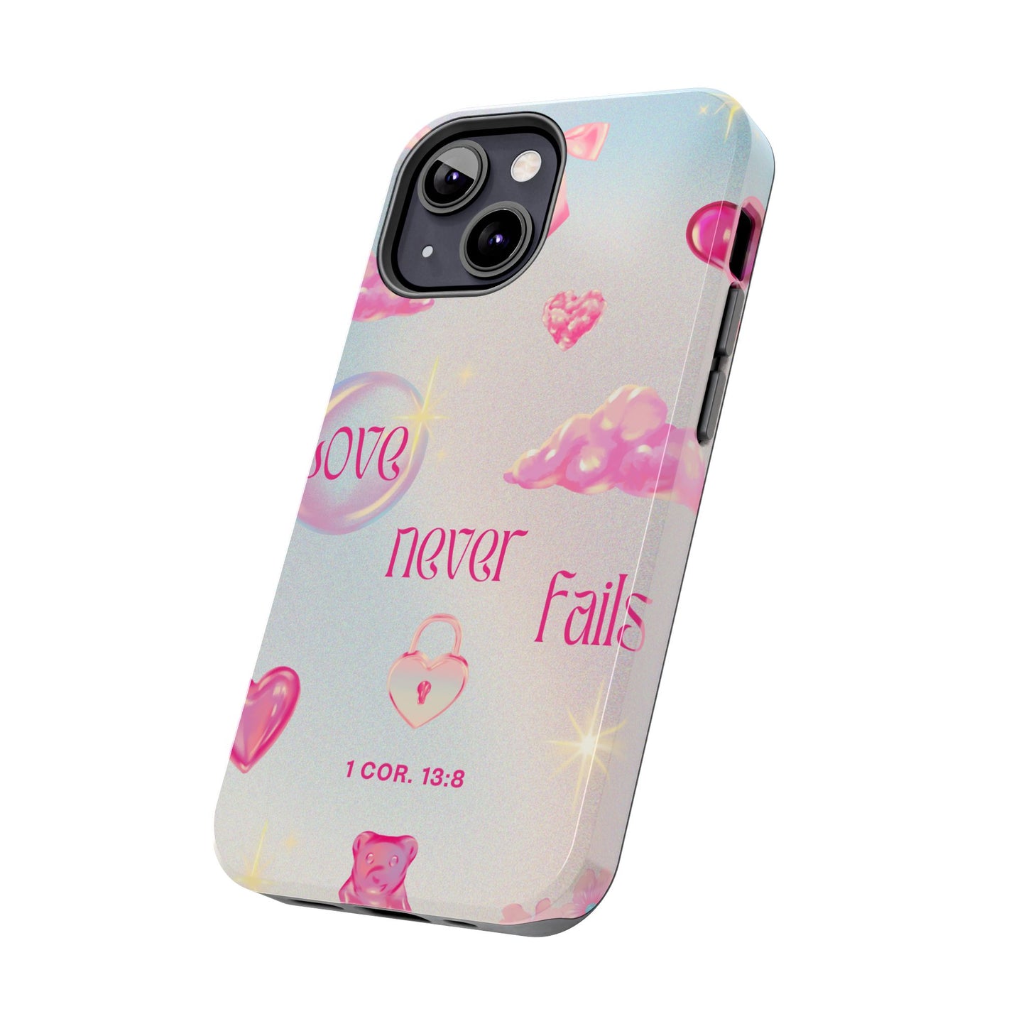 Love Never Fails Bible Verse Tough Phone Case