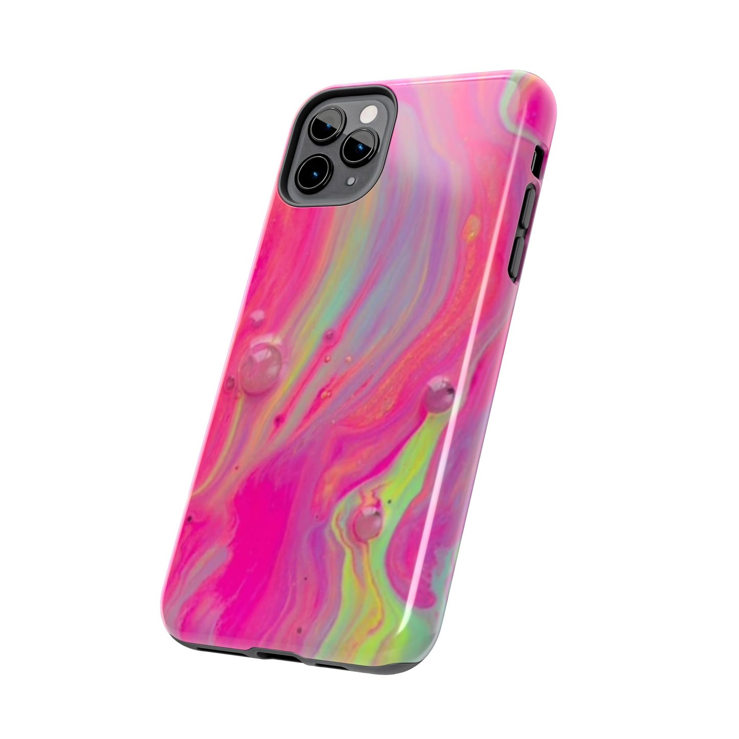 Colorful Swirl Futuristic Tough Phone Case, Stylish Durable Cover for Iphone