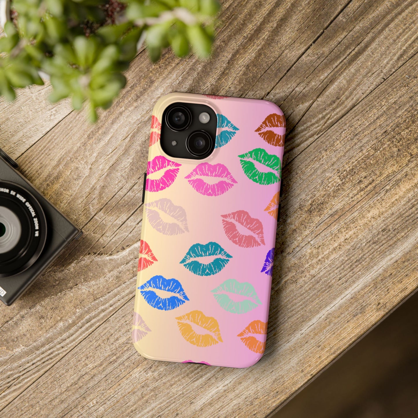 Kiss Print Tough Phone Cases Cute, Durable for Iphone