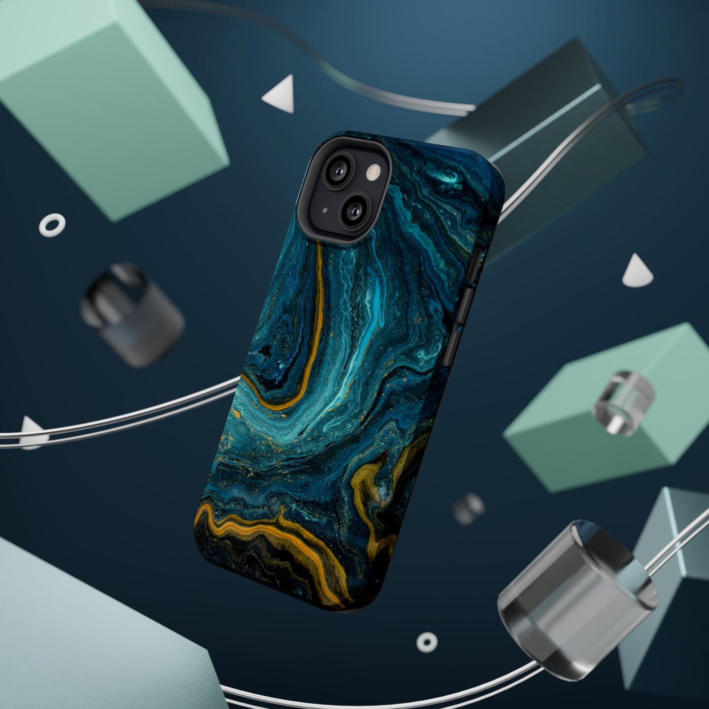 Marble Print MAGNETIC, Unique Tough Phone Case