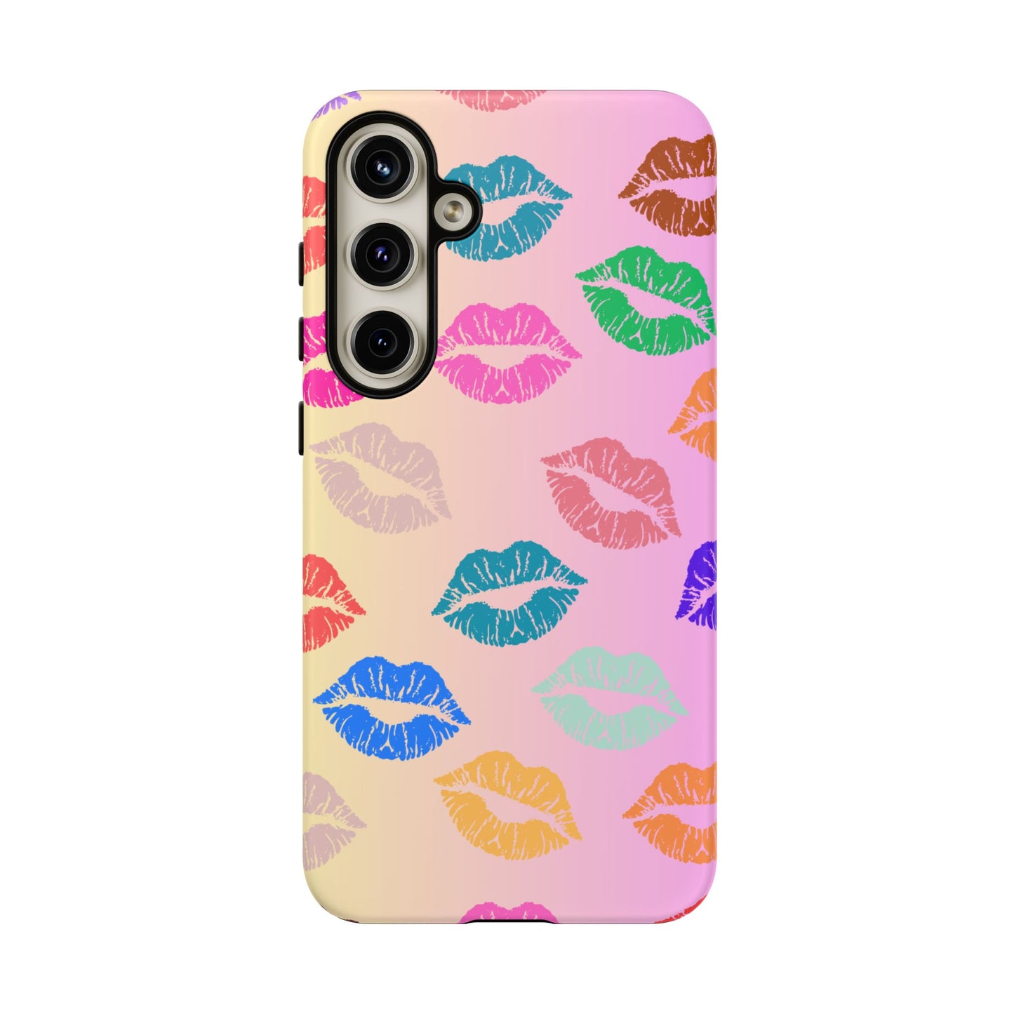 Kiss Print Tough Phone Cases Cute, Durable for Samsung
