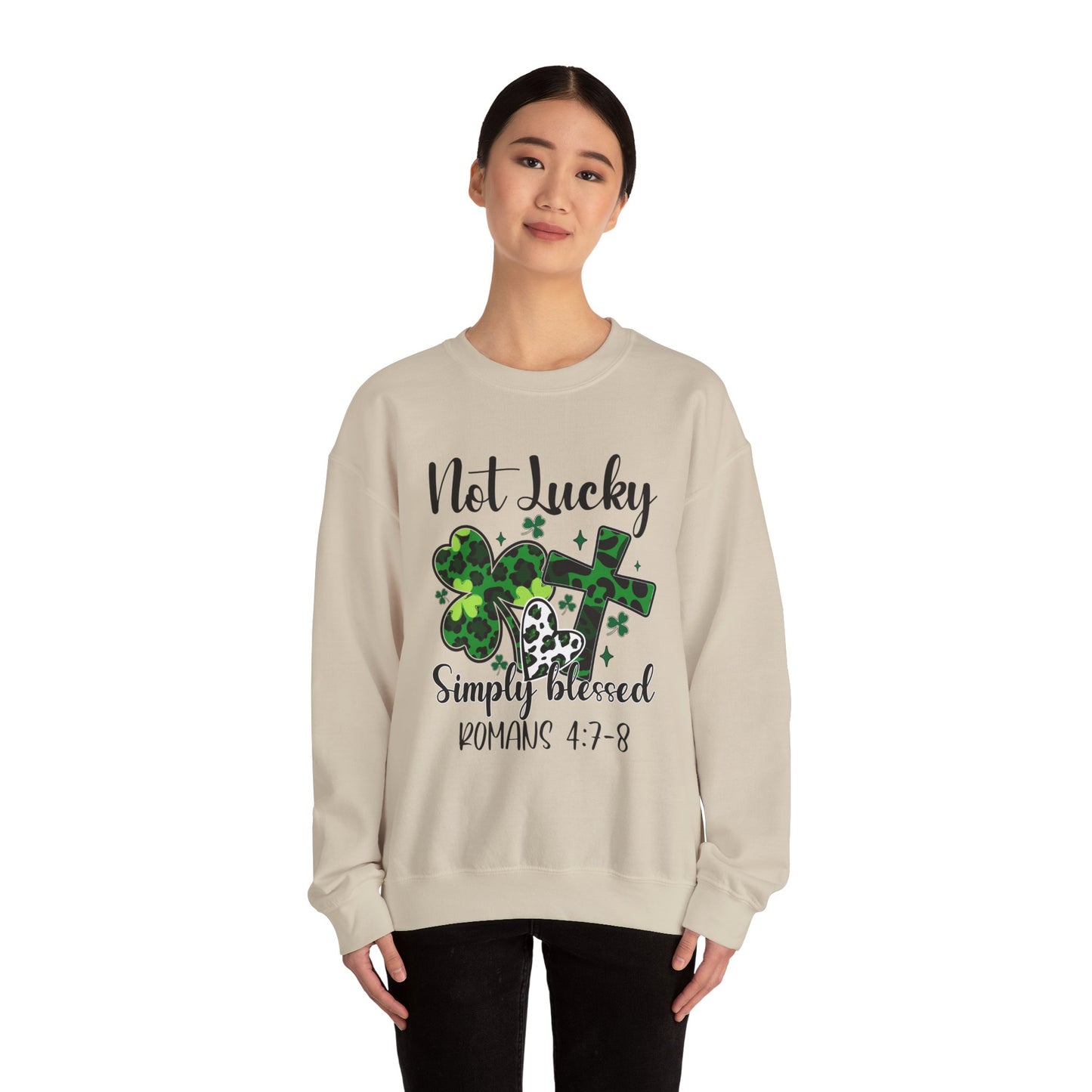 Limited Edition St. Patrick's Day Blessed Crewneck Sweatshirt - St Patrick's Day Faith Apparel