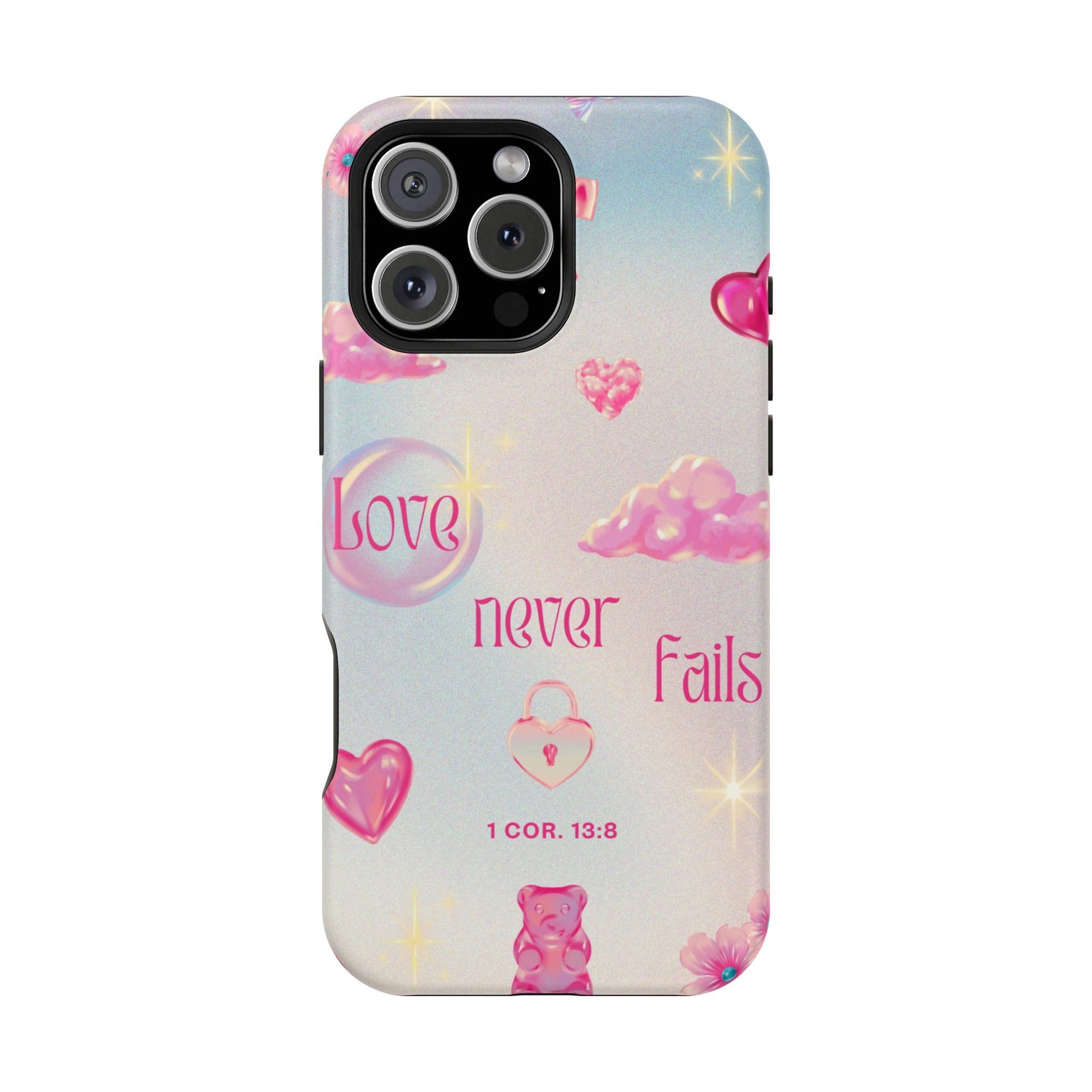 Love Never Fails Bible Verse Tough MAGNETIC Phone Case