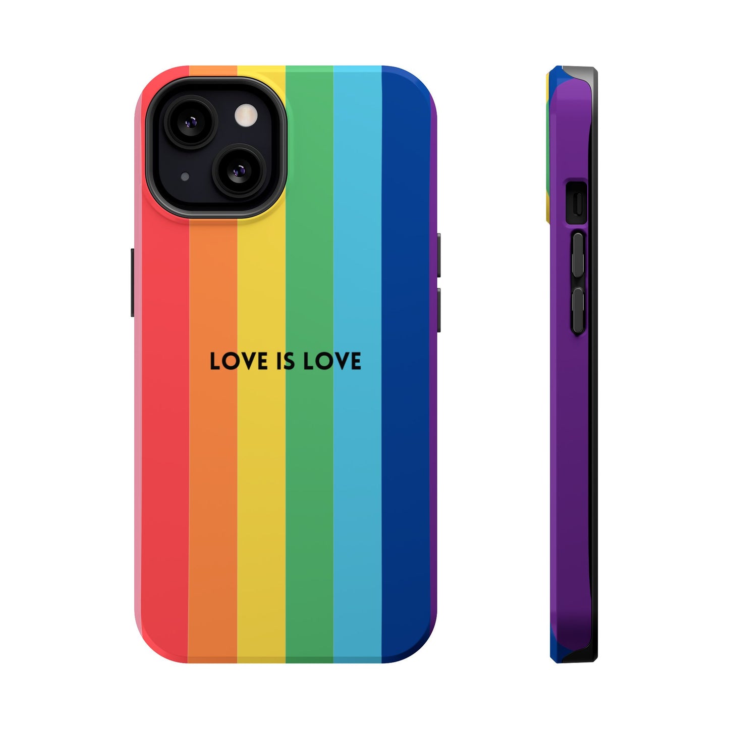 lOVE IS LOVE- Rainbow, LGBTQ+ Pride MAGNETIC Phone Case