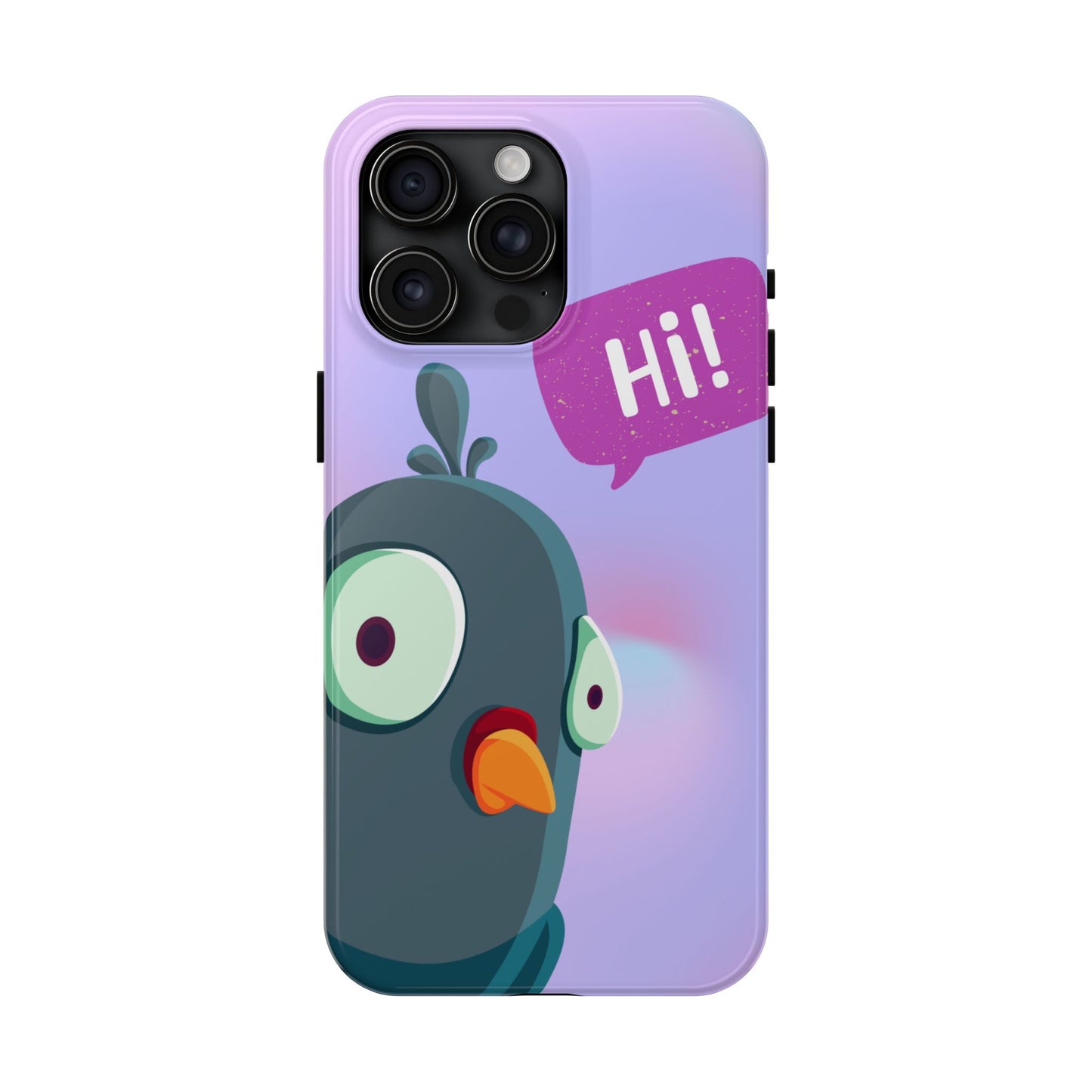 Colorful Cartoon Bird Tough Phone Case - Say Hi!