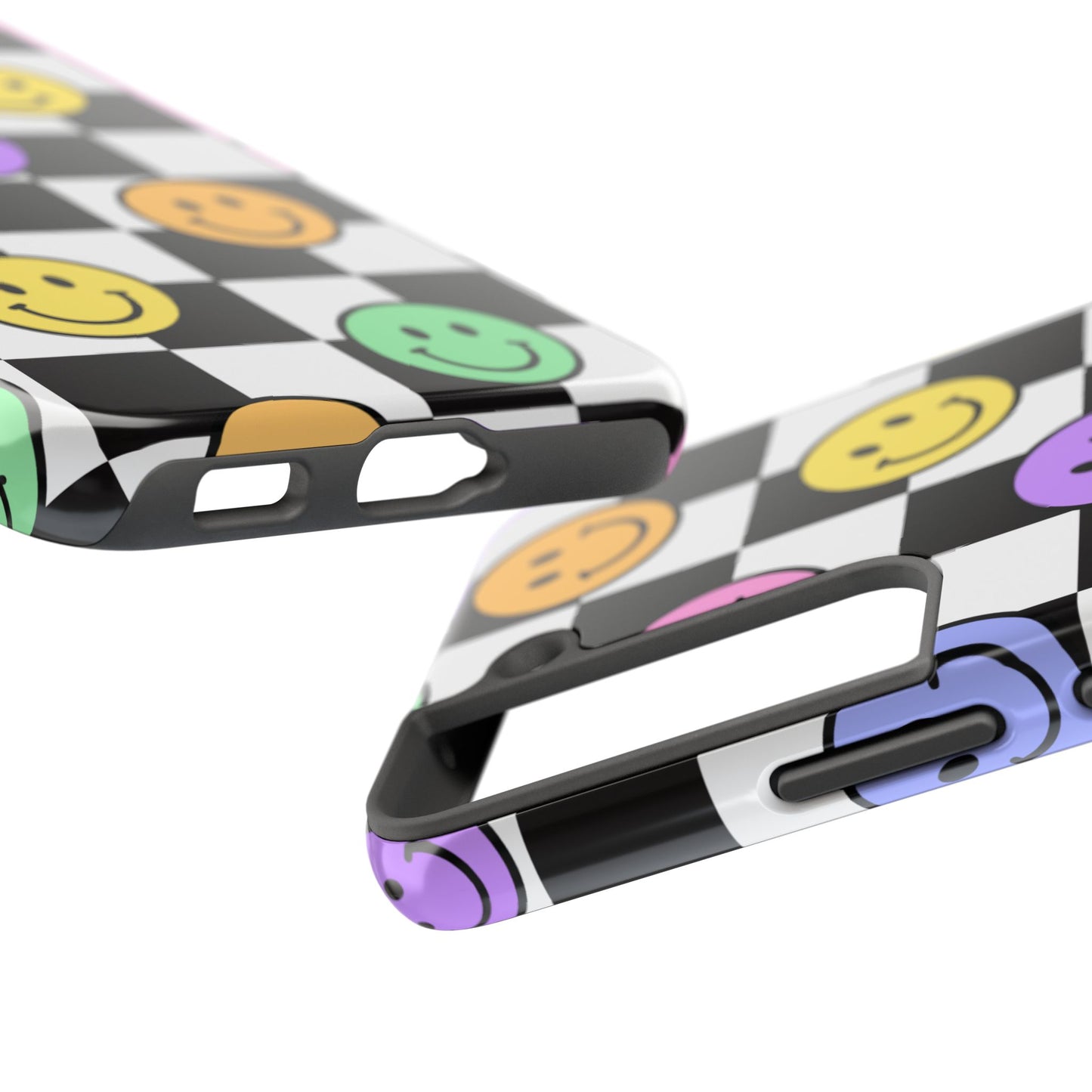 Colorful Smiley Face Phone Case, Durable Phone Cover, Fun Tech Accessories, Great for Gifts, Birthday, Holiday