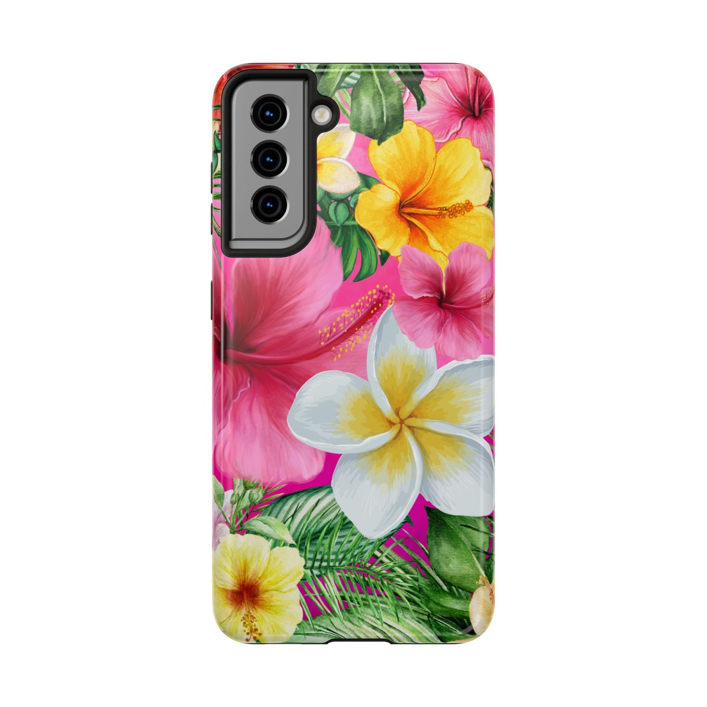 Tropical Floral Phone Case - Tough, Durable, Chic Protection, Summer Vibes, Gift for Her