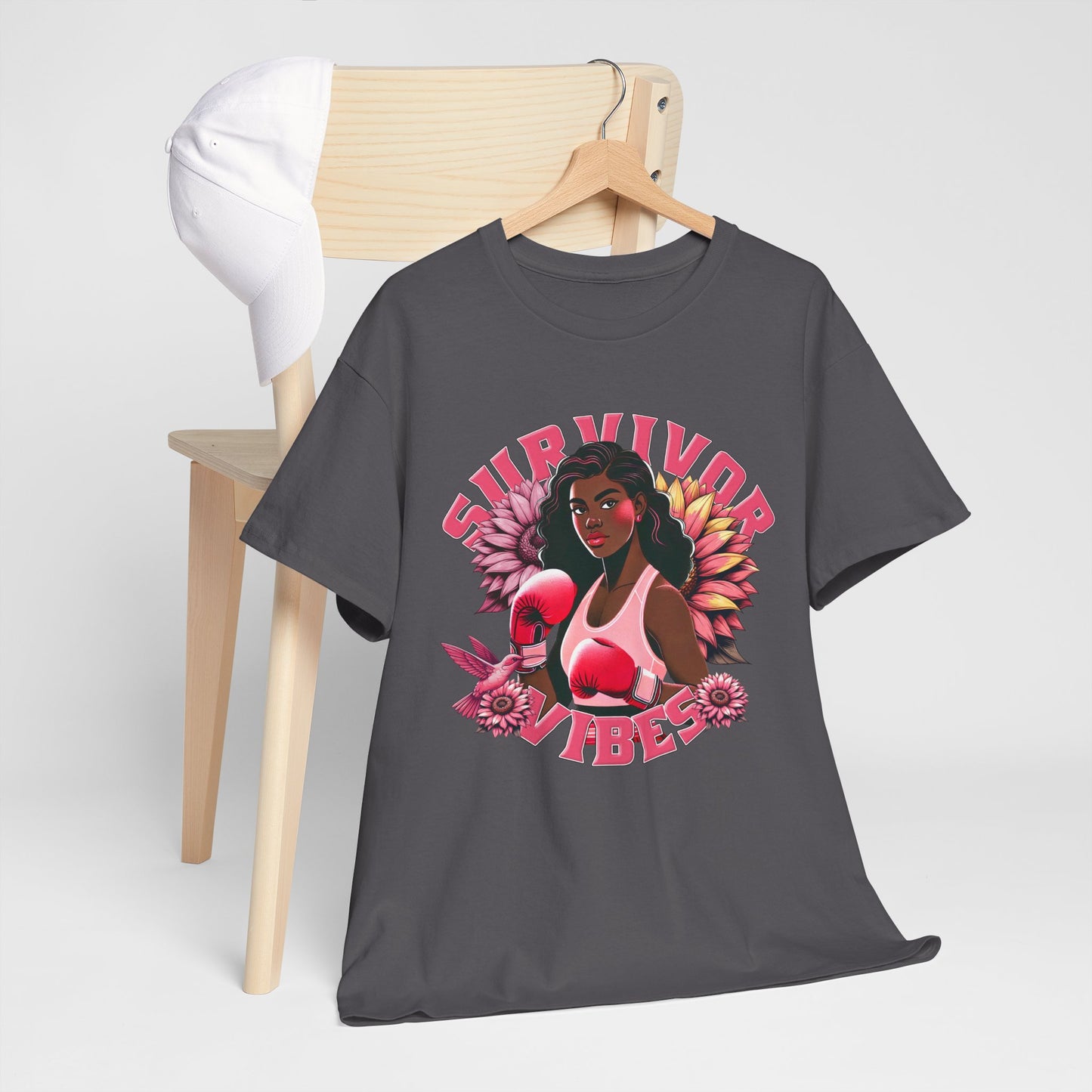 Survivor Vibes Unisex Tee - Empowering Breast Cancer T-Shirt