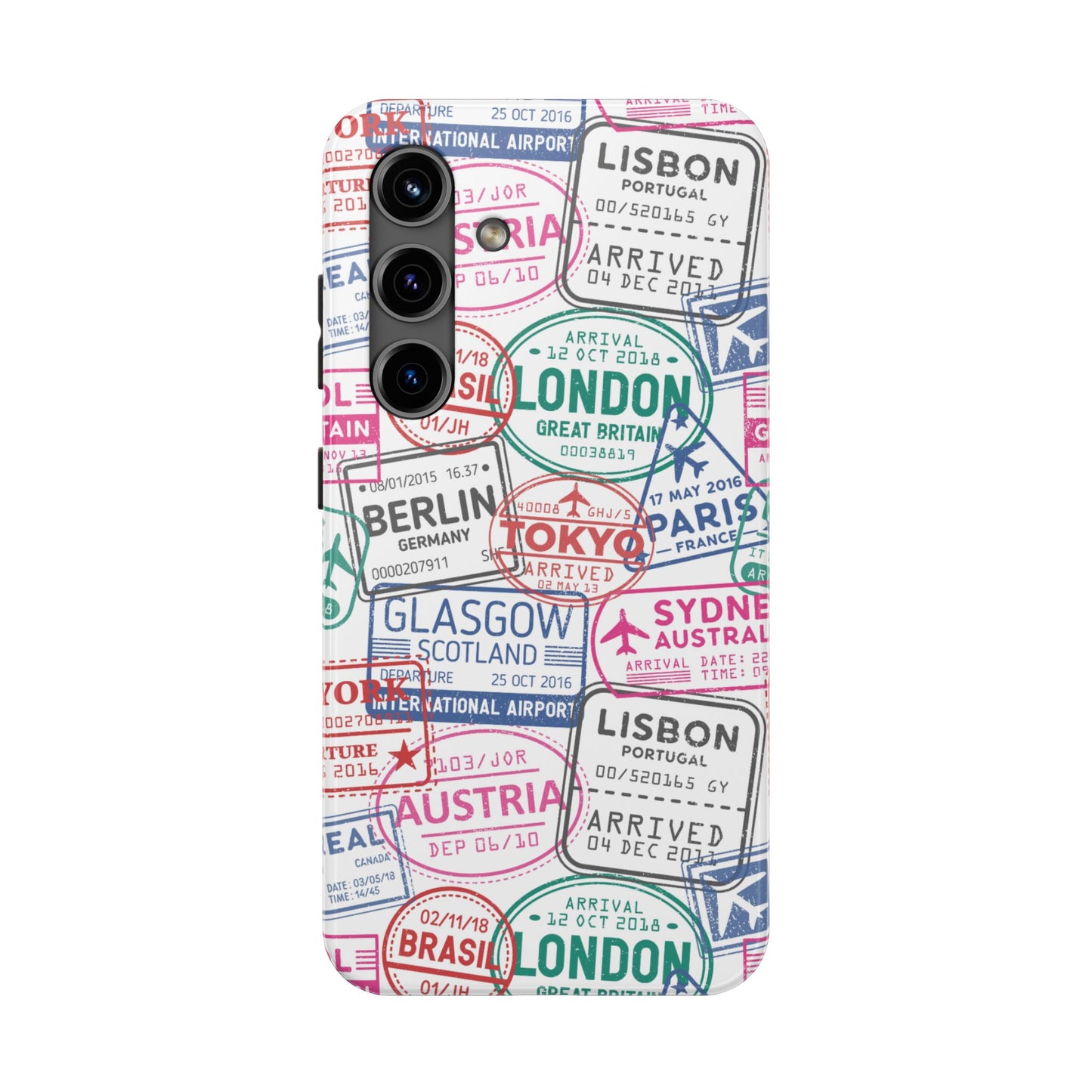 Travel-Inspired, Passport, Travelers, Adventure Stamp, Unique Phone Case