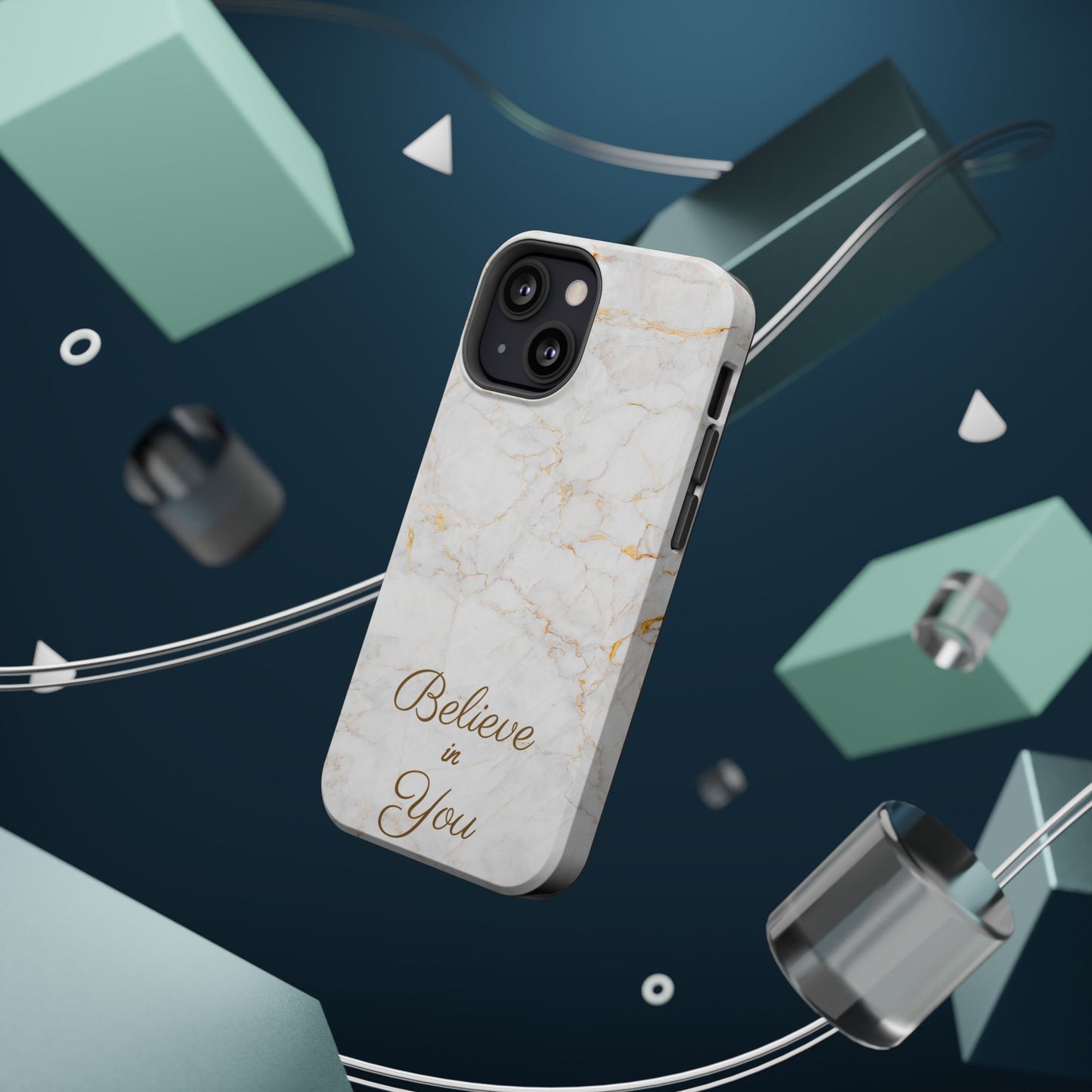 Elegant Motivational, Inspirational - Believe in You, Tough MAGNETIC Phone Case
