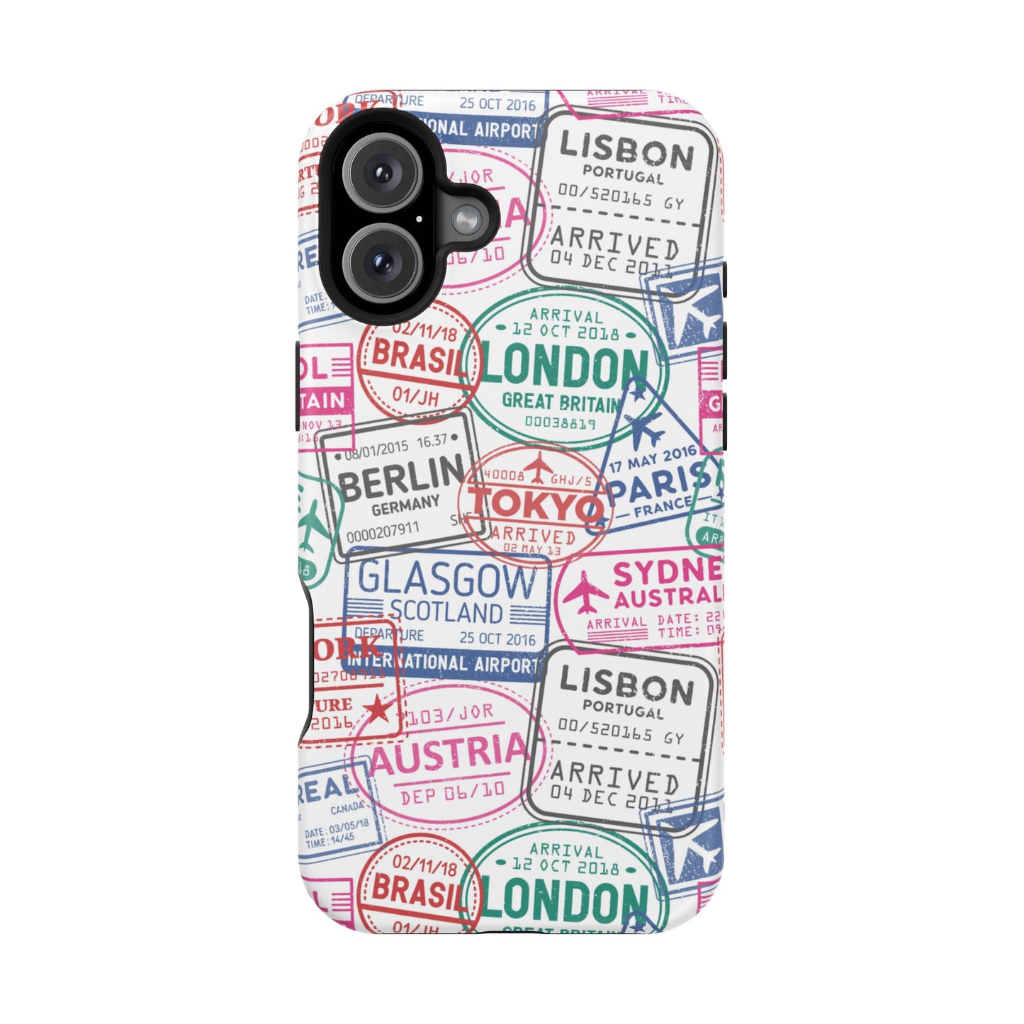 Travel-Inspired, Passport, Travelers, Adventure Stamp, Unique MAGNETIC Phone Case
