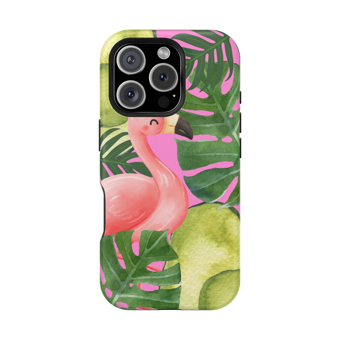 Tropical Flamingo, Cute, Summer Vibes MAGNETIC Tough Phone Case