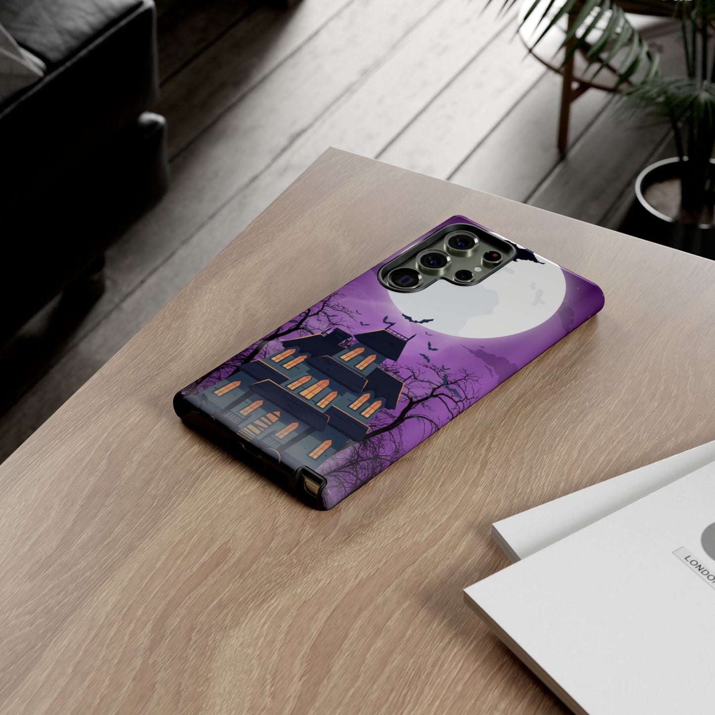 Halloween Haunted, Spooky House, Witchy Vibe Phone Case for Samsung
