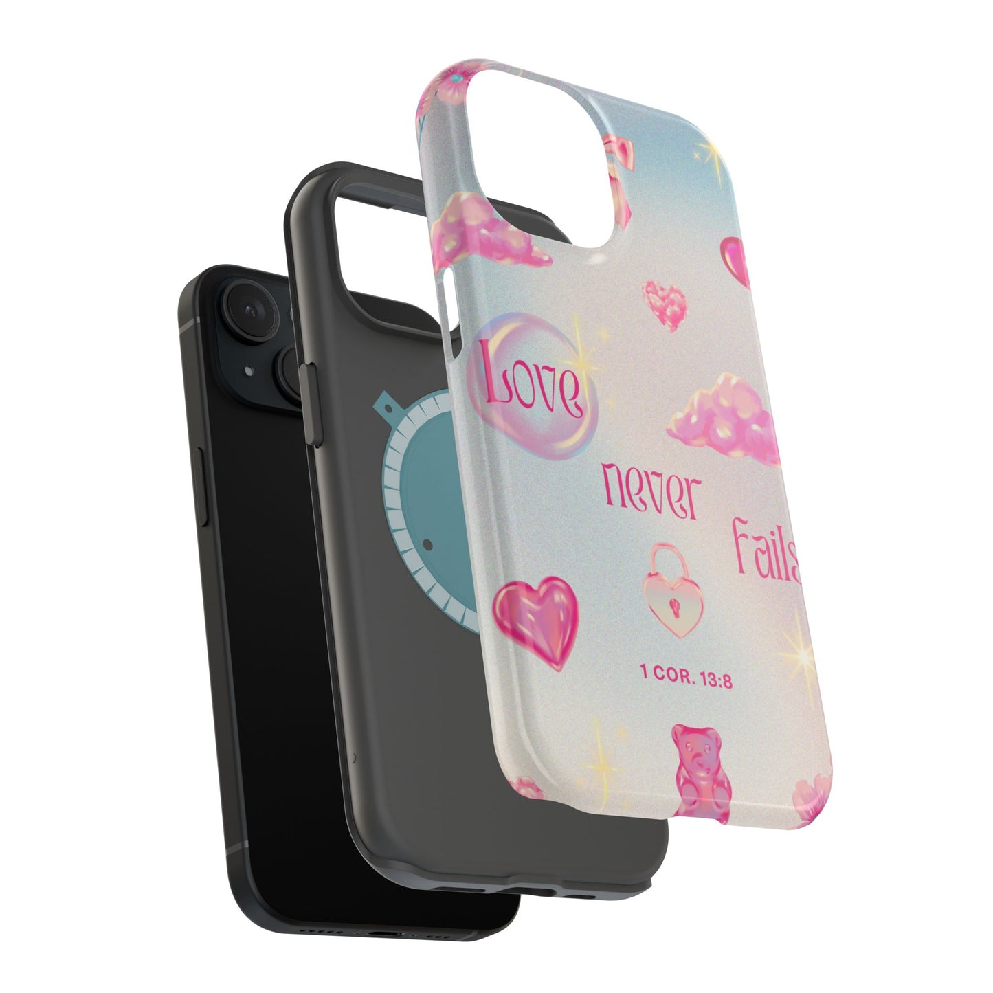 Love Never Fails Bible Verse Tough MAGNETIC Phone Case
